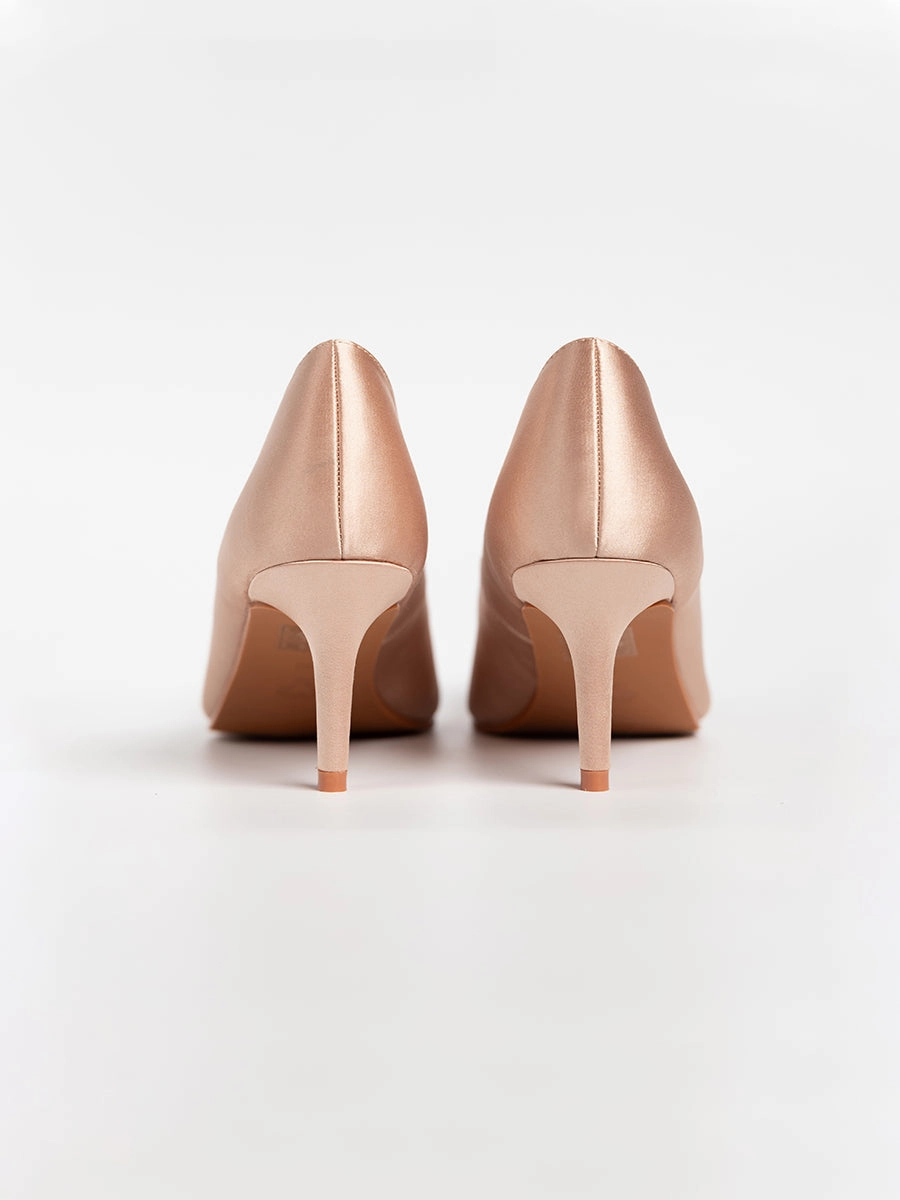 Joy Satin Rhinestone Heels