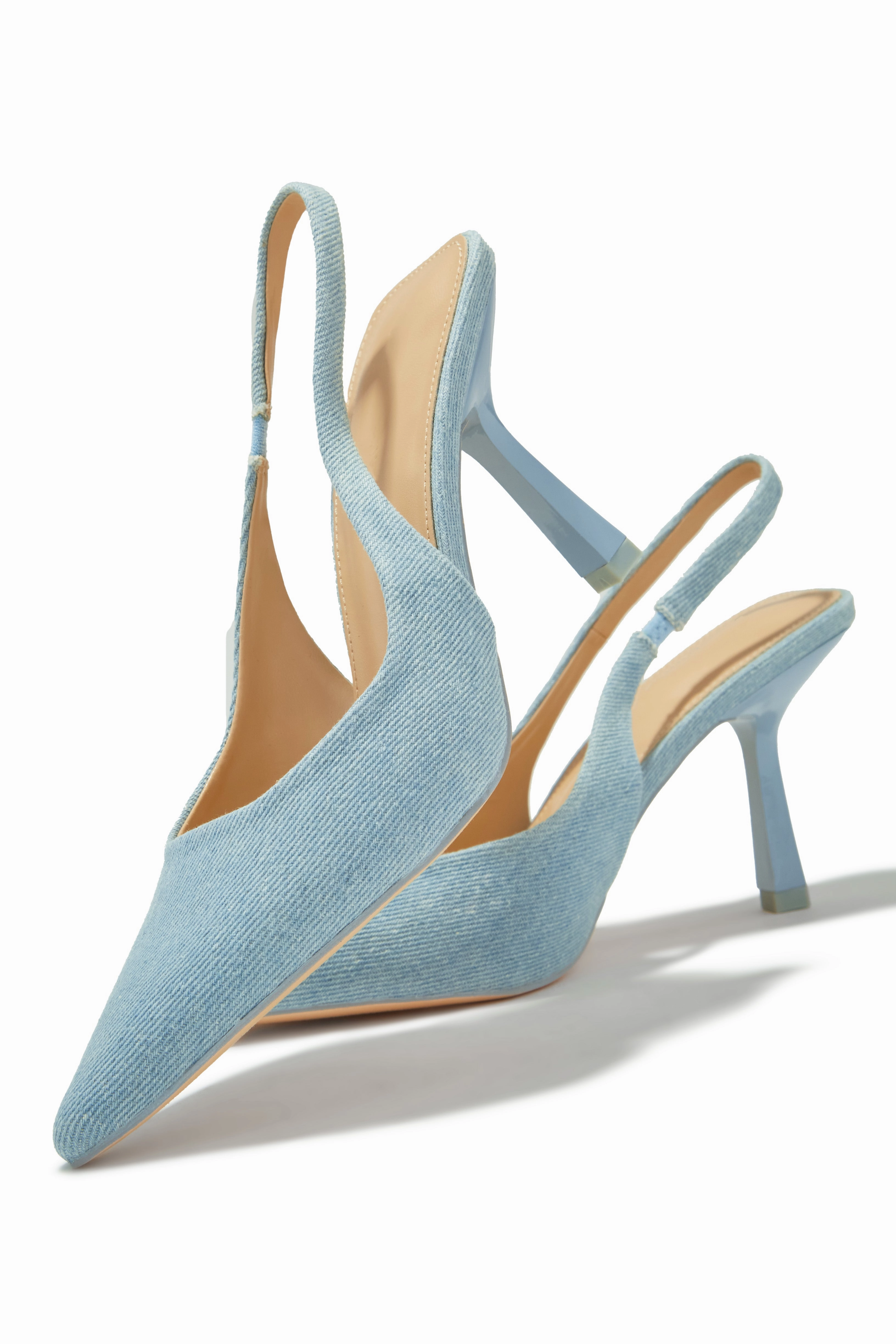 Karia Slingback Pumps - Denim