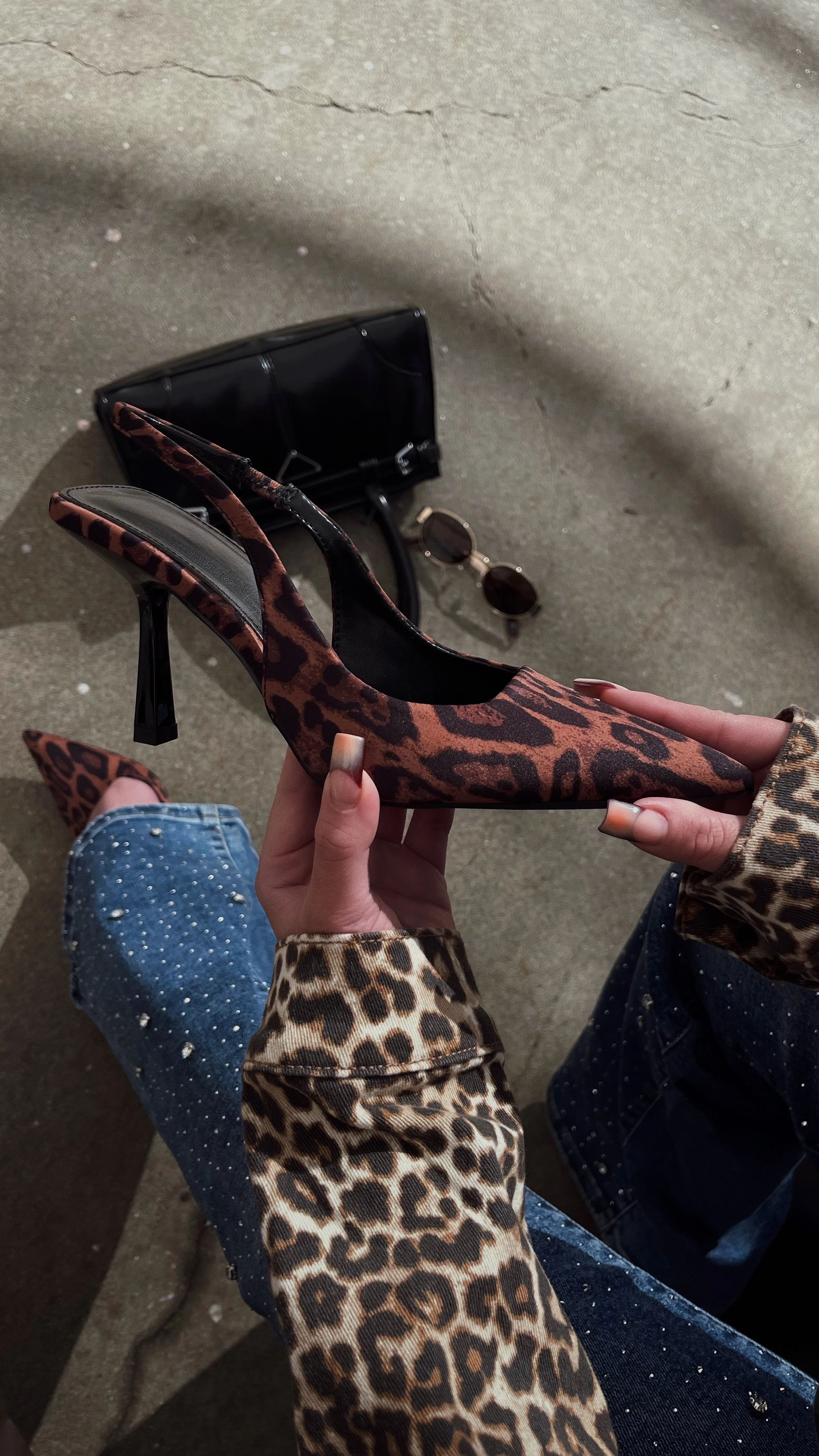 Karia Slingback Pumps - Leopard