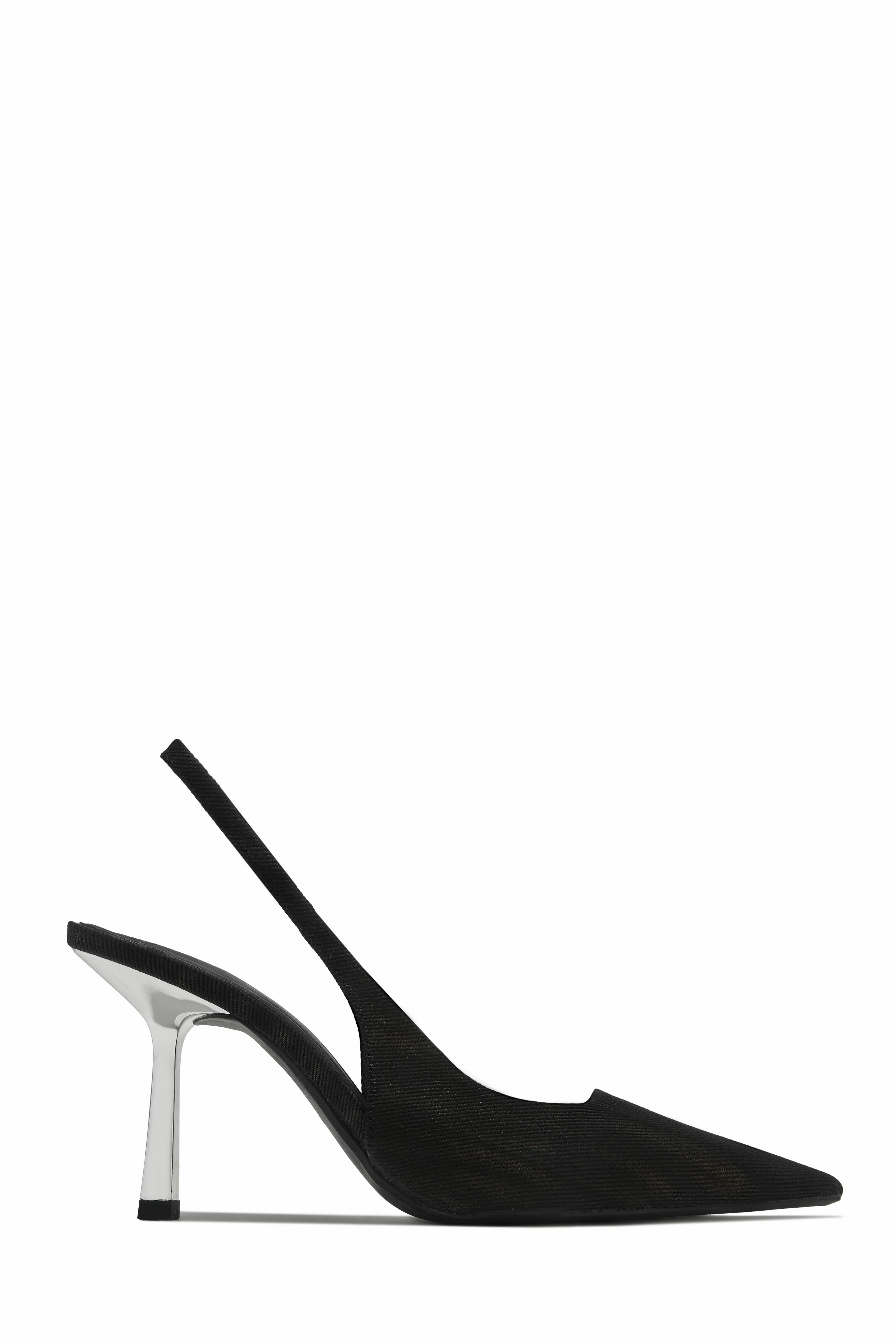 Karianna Slingback Pumps - Black Denim