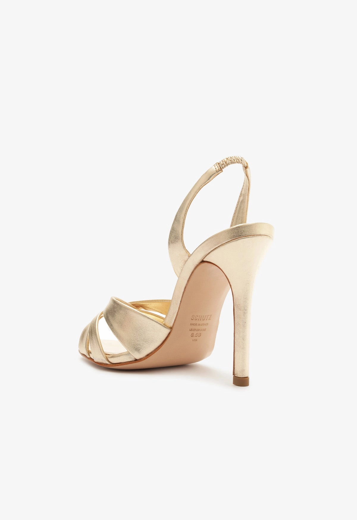 Keefa Sling Metallic Leather Sandal