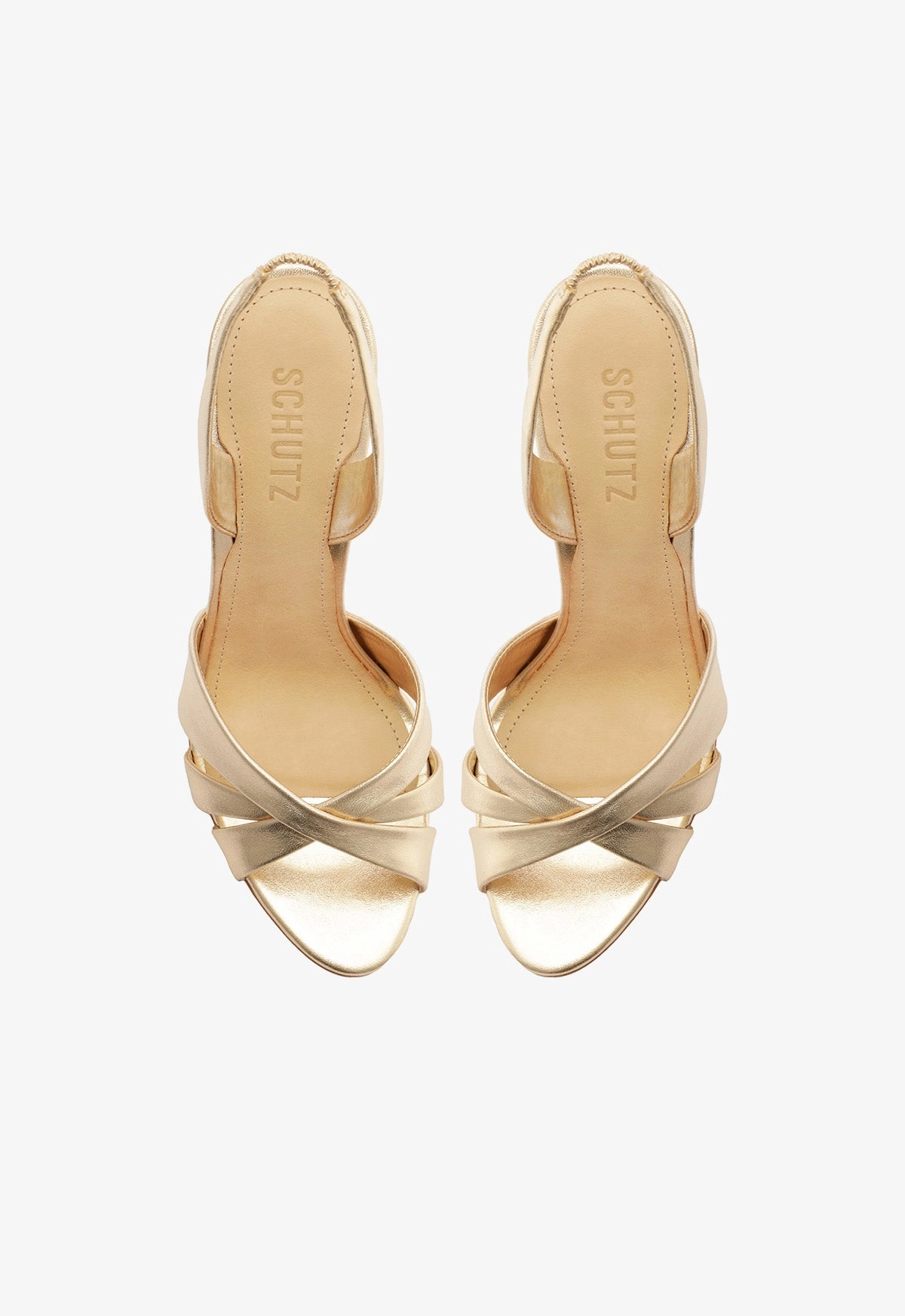 Keefa Sling Metallic Leather Sandal