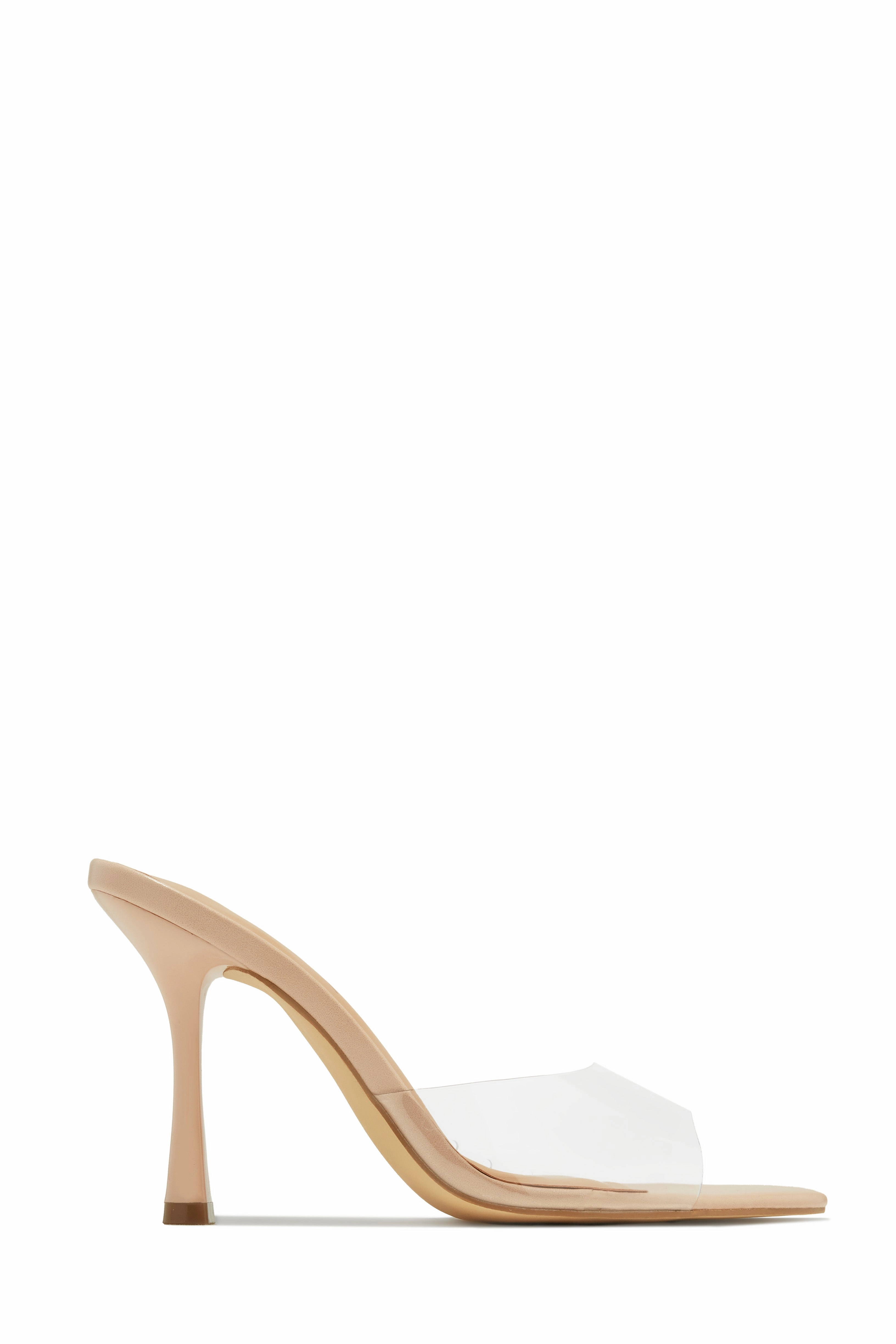 Kimmie Mule Heels - Clear