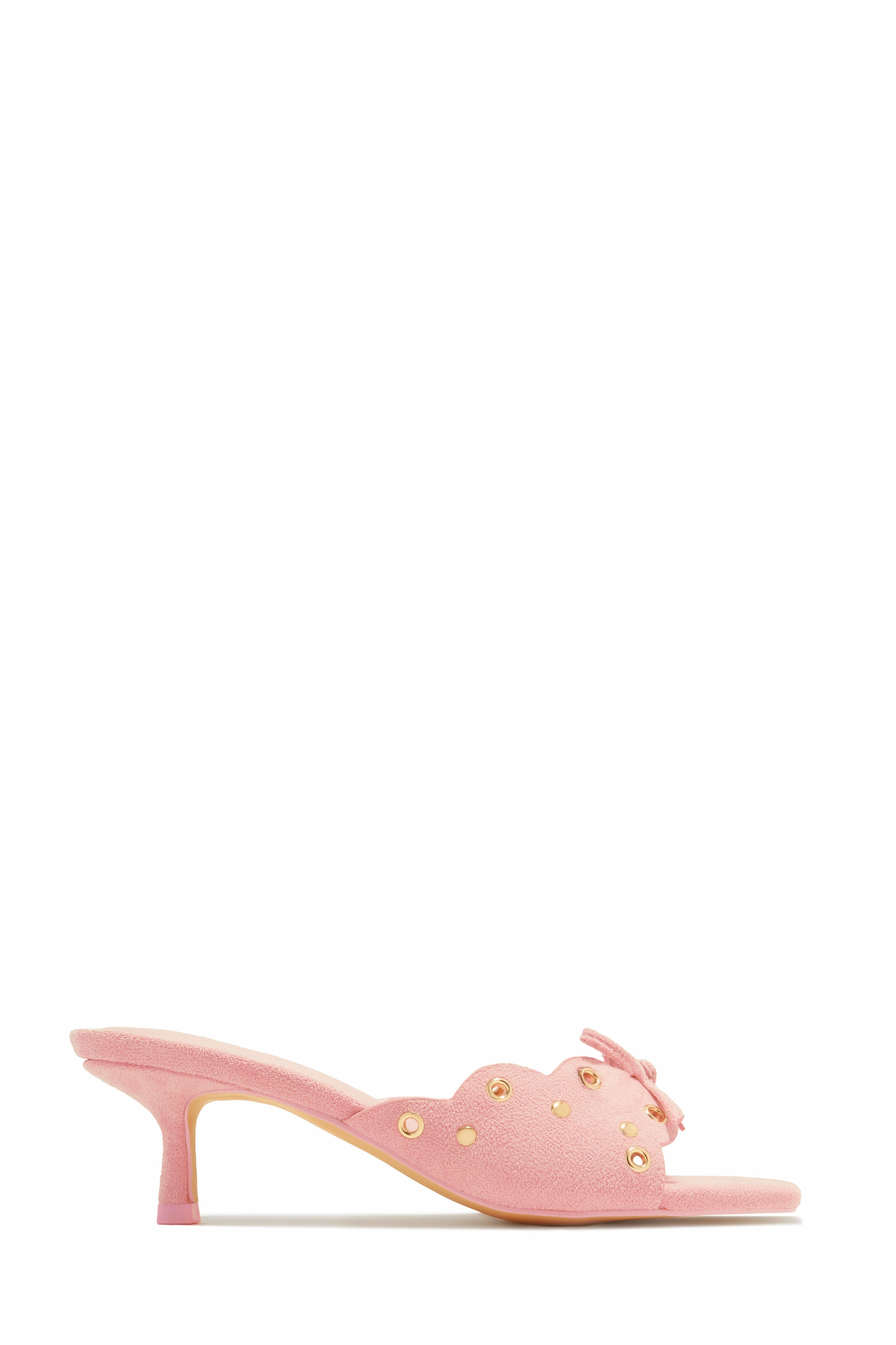 Lani Mid Heel Mules - Pink