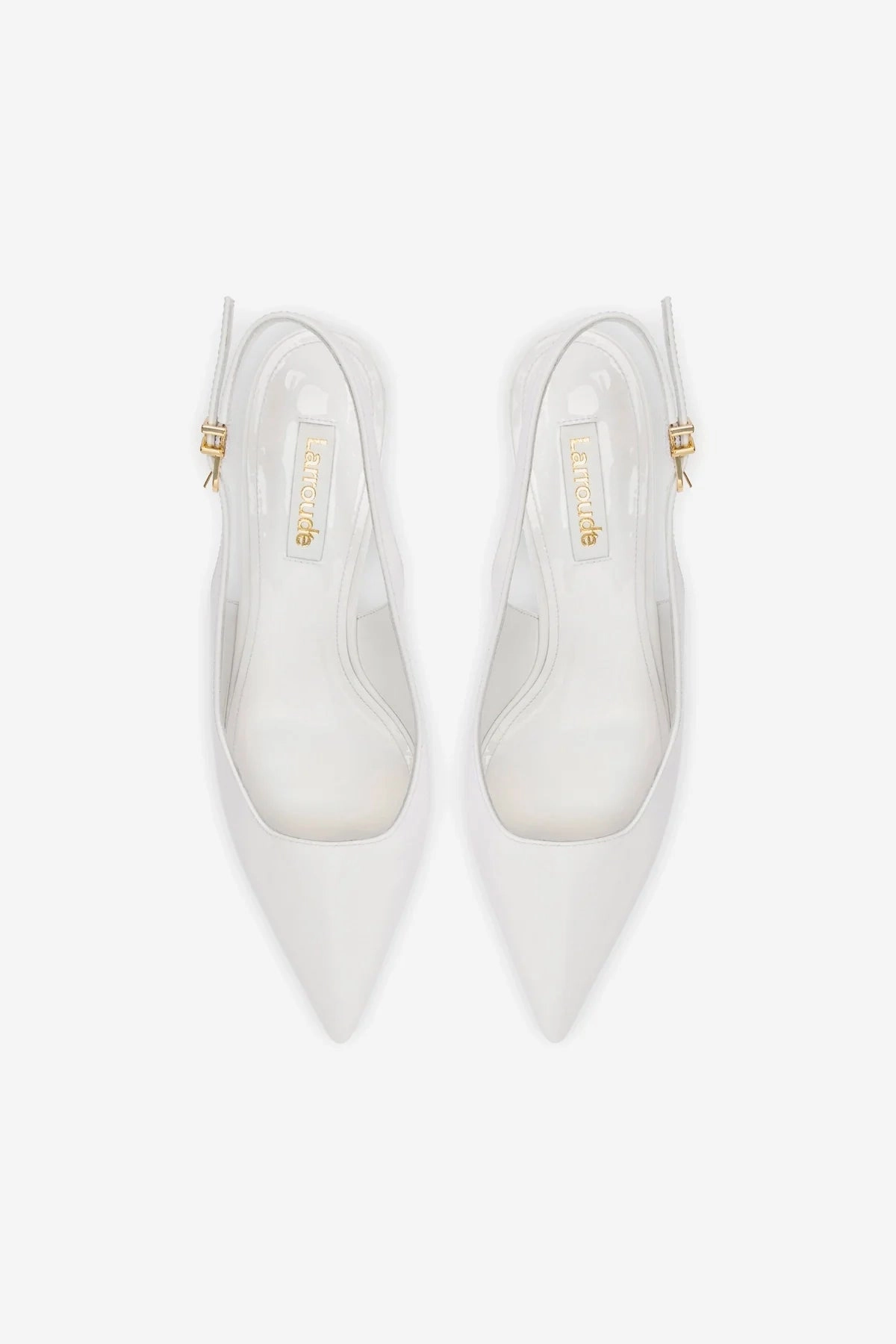 Loulou Pump In White Patent Leather