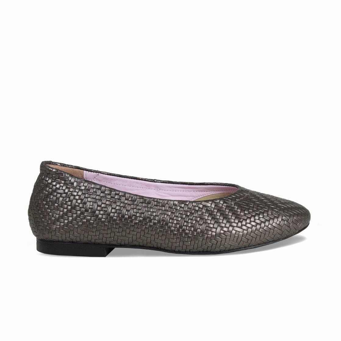 Luna: Bronze Metallic Weave Leather