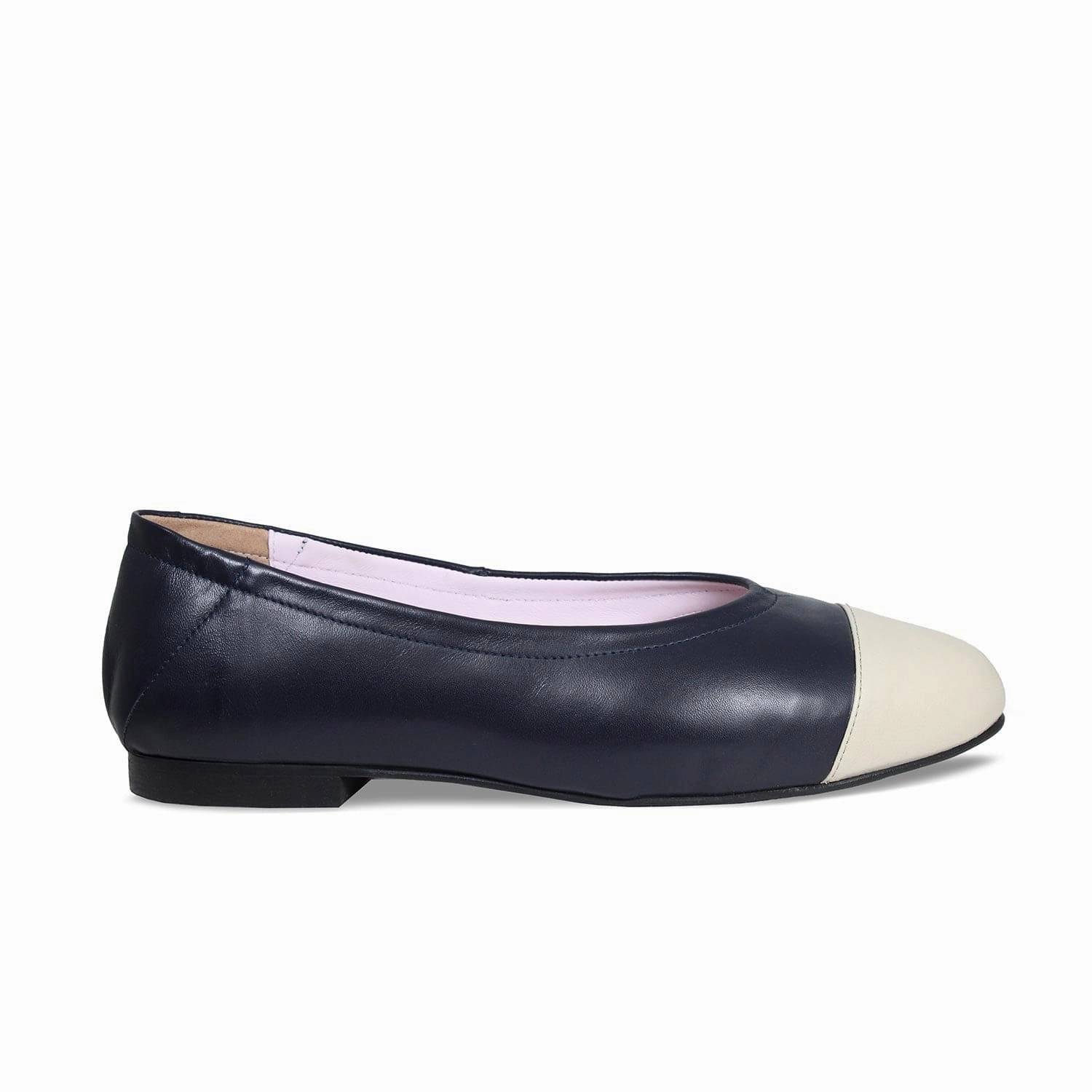 Luna: Navy & Cream Leather