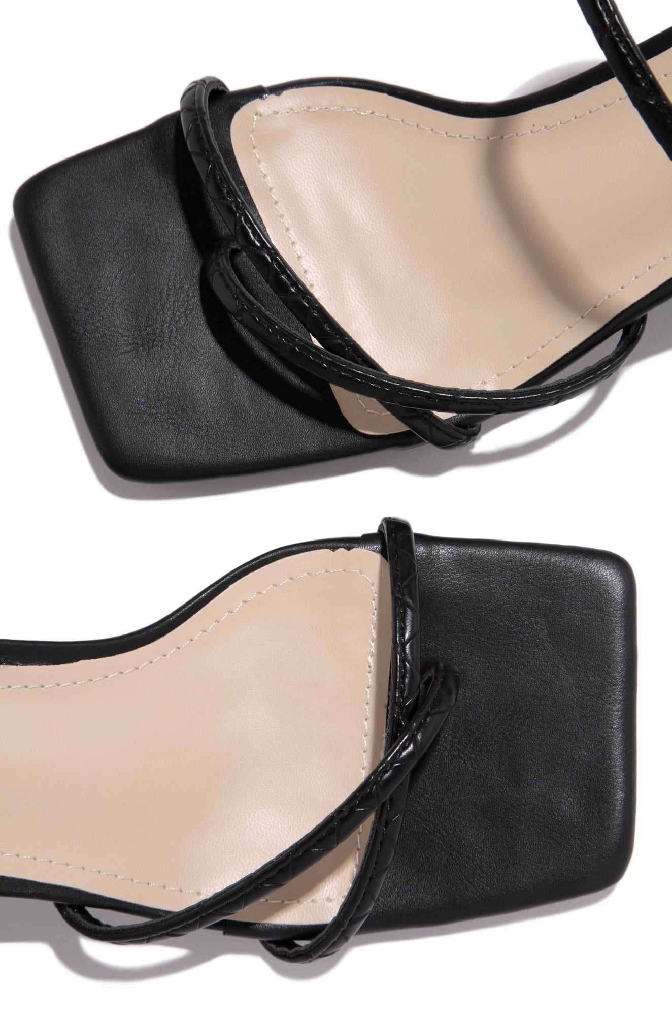 Milla Block Mid Heel Mules - Black