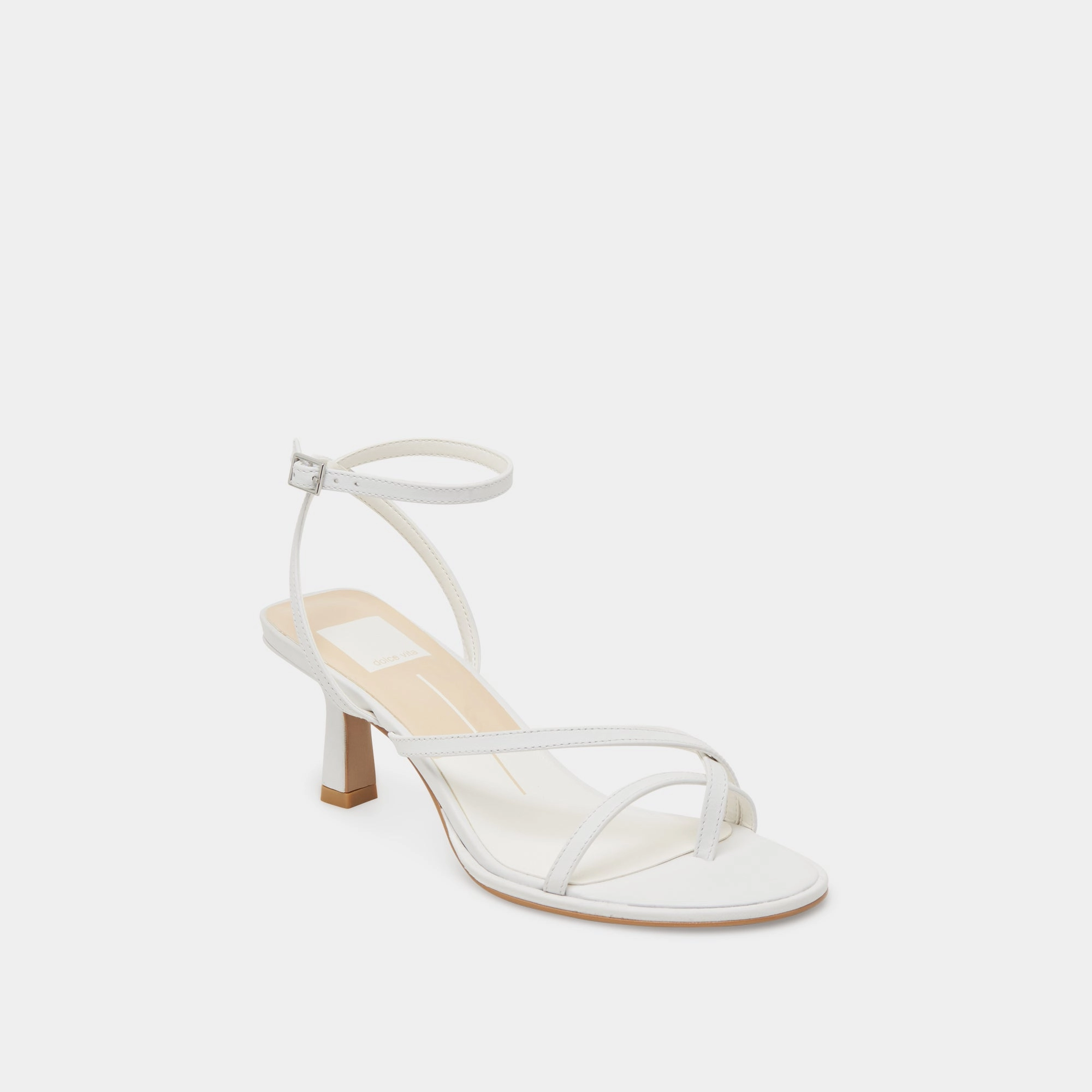 MORAH WIDE HEELS TRUE WHITE LEATHER