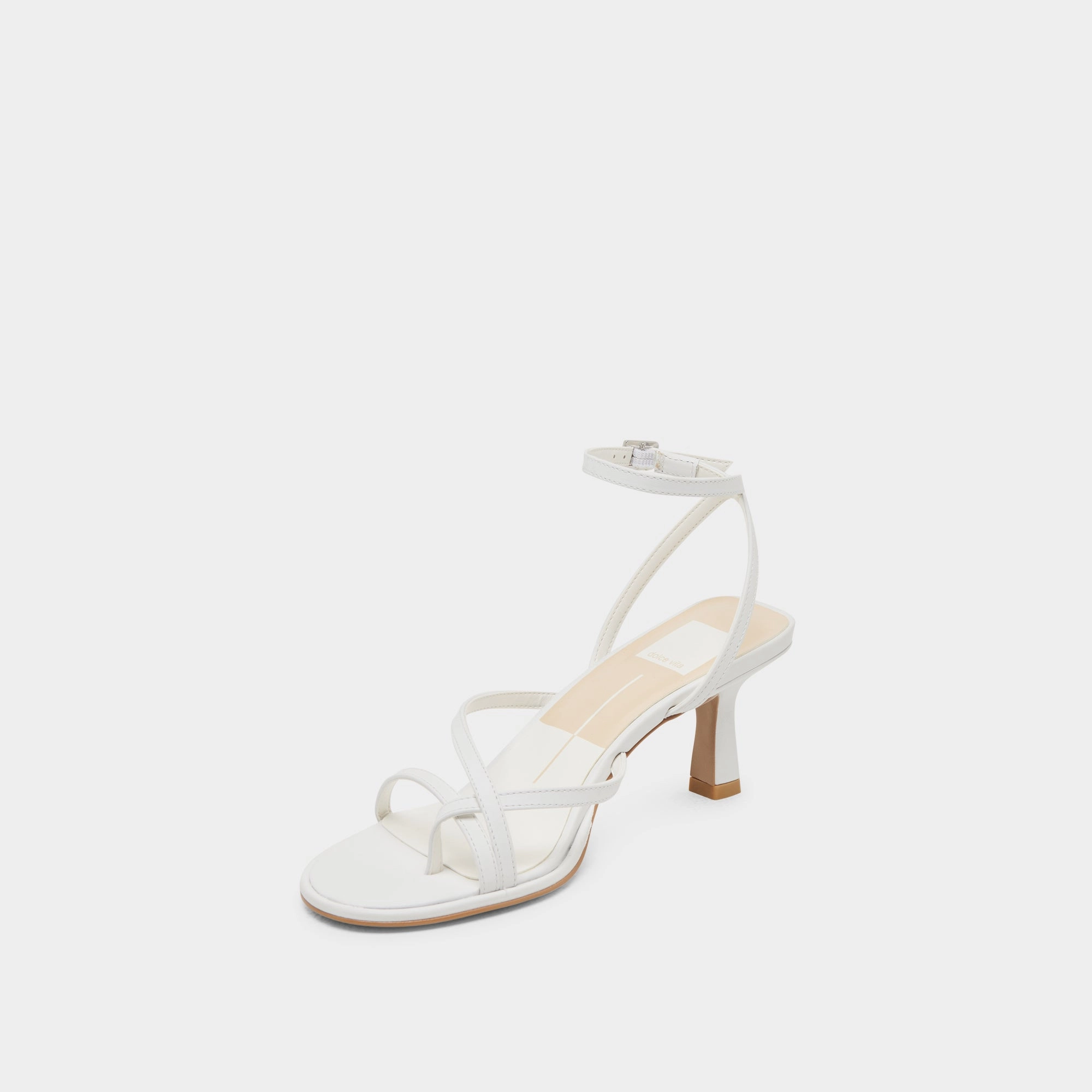 MORAH WIDE HEELS TRUE WHITE LEATHER