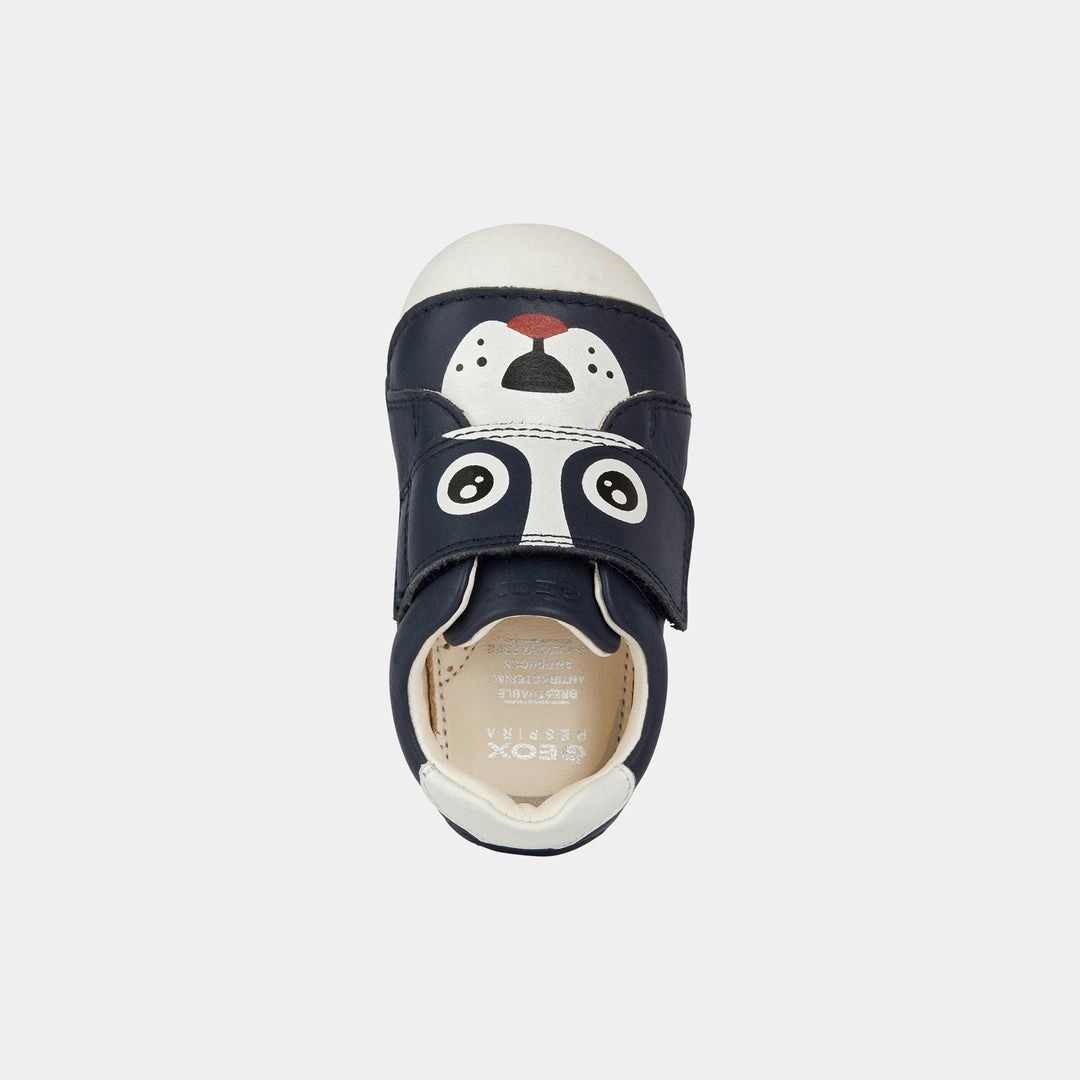 Navy Tutim Puppy Velcro Shoes