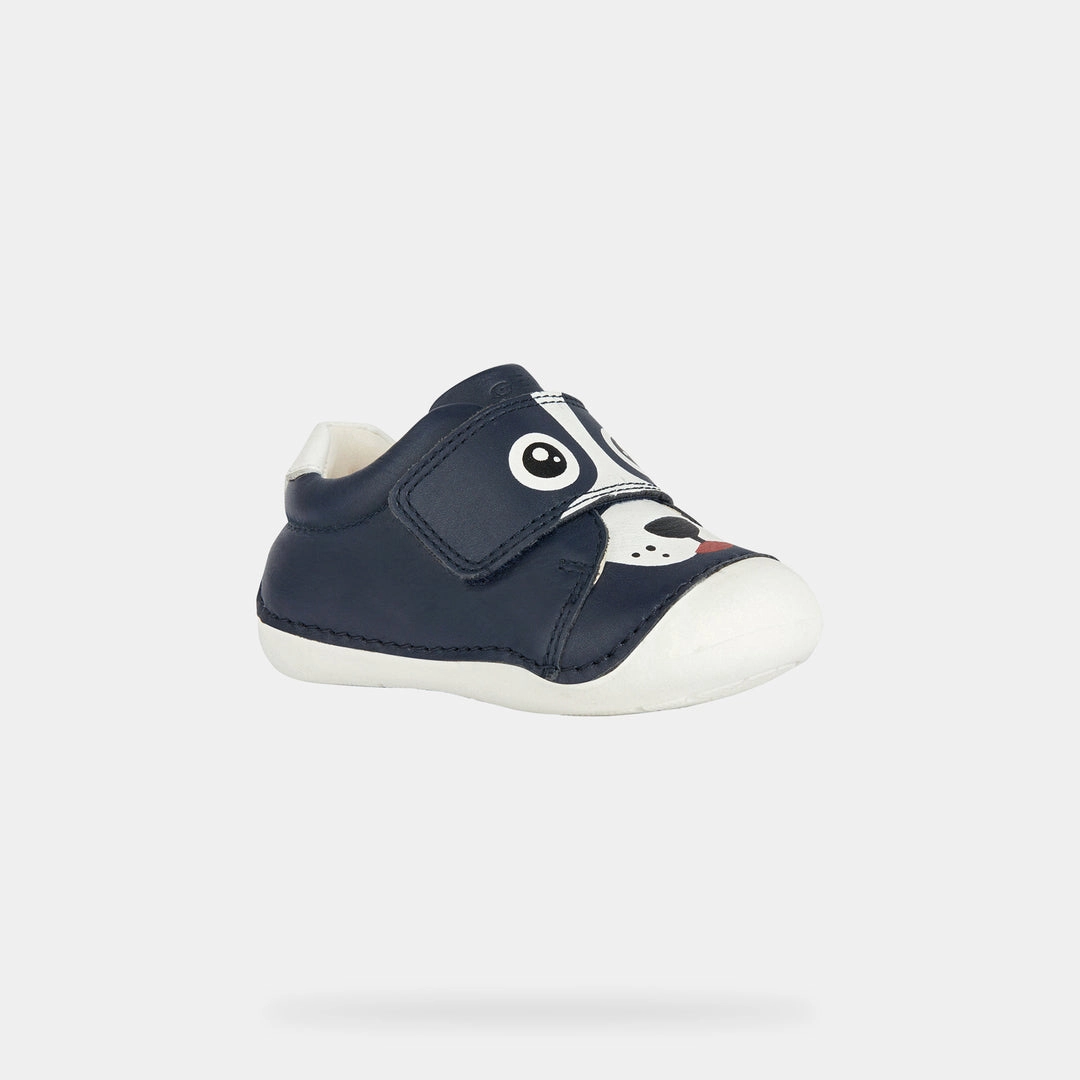 Navy Tutim Puppy Velcro Shoes