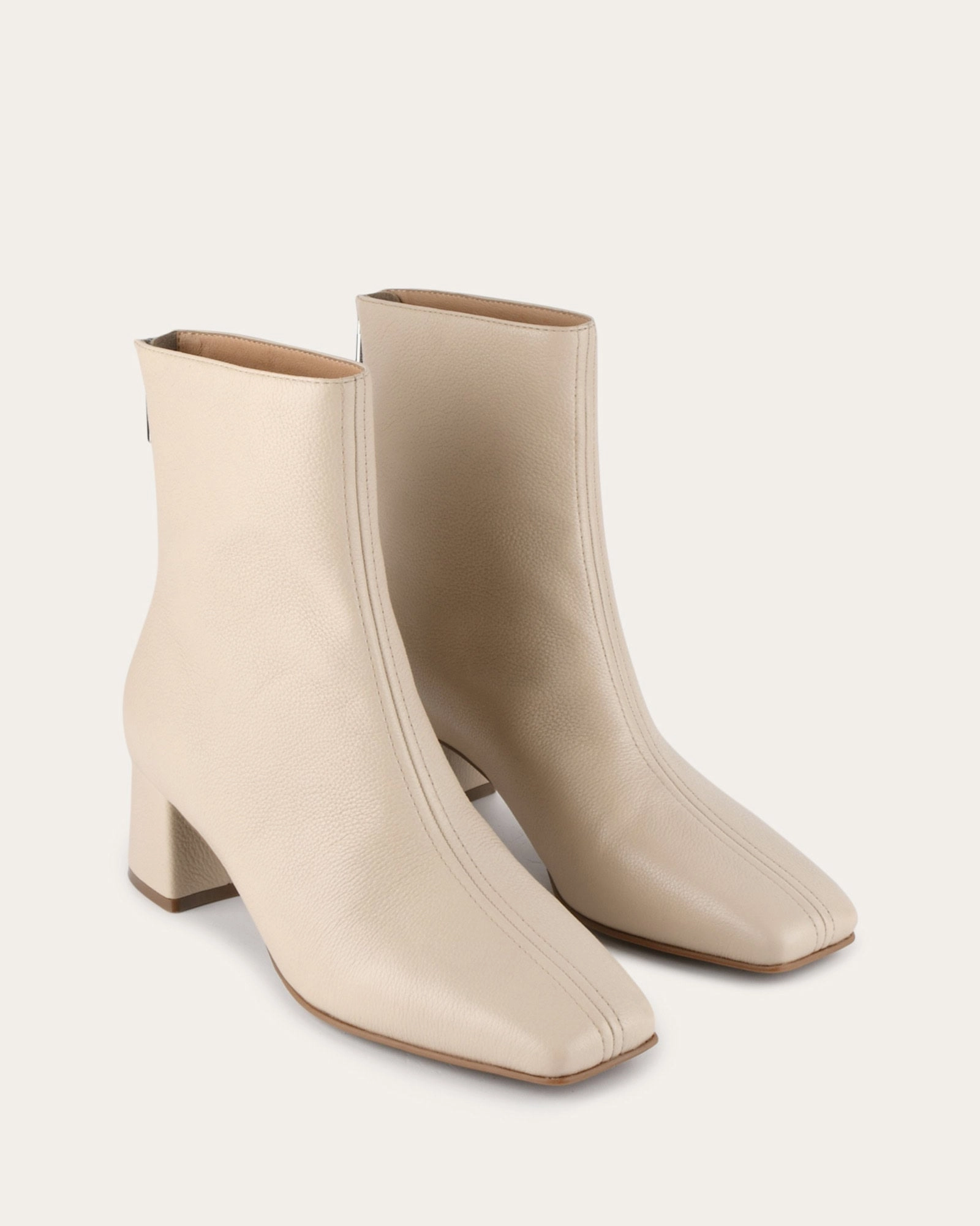 NORI MID ANKLE BOOTS SAND LEATHER