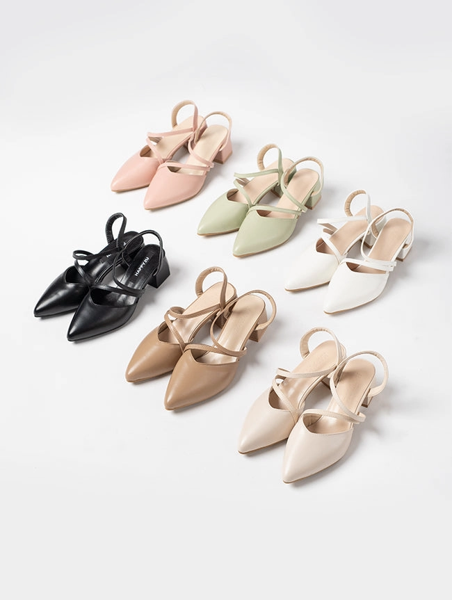 Rhys Strap Slingback Heels
