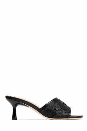 Rikki Sandal - Black Floral