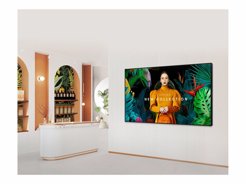 Samsung QB55C-N - 55 Diagonal Class QBC Series LED-backlit LCD display - Crystal UHD - digital signage - Tizen OS - 4K UHD (2160p)