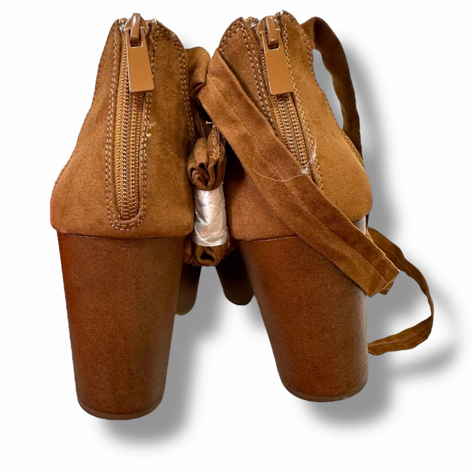 Sandals Heels Block By Torrid In Tan, Size: 7.5