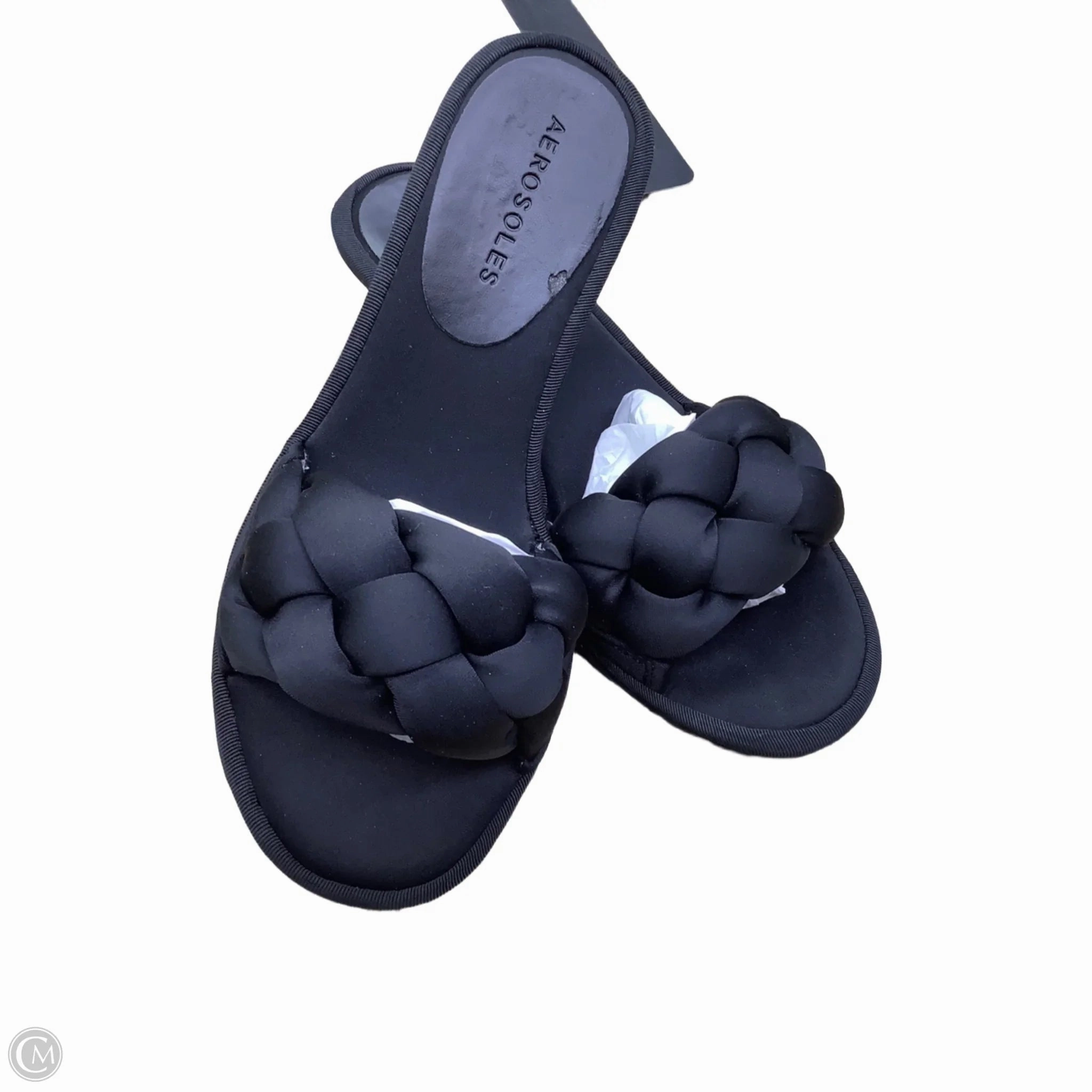 Sandals Heels Kitten By Aerosoles In Black, Size: 6.5