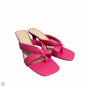 Sandals Heels Kitten By London Fog In Pink, Size: 10