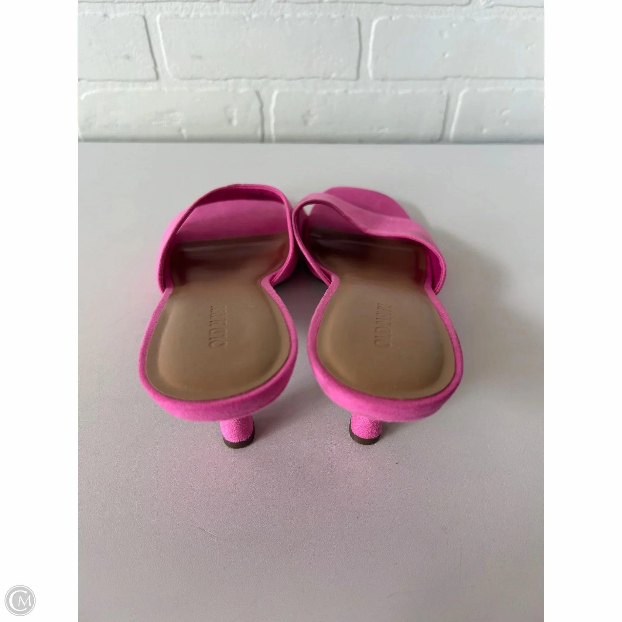 Sandals Heels Kitten By Old Navy In Pink, Size: 9