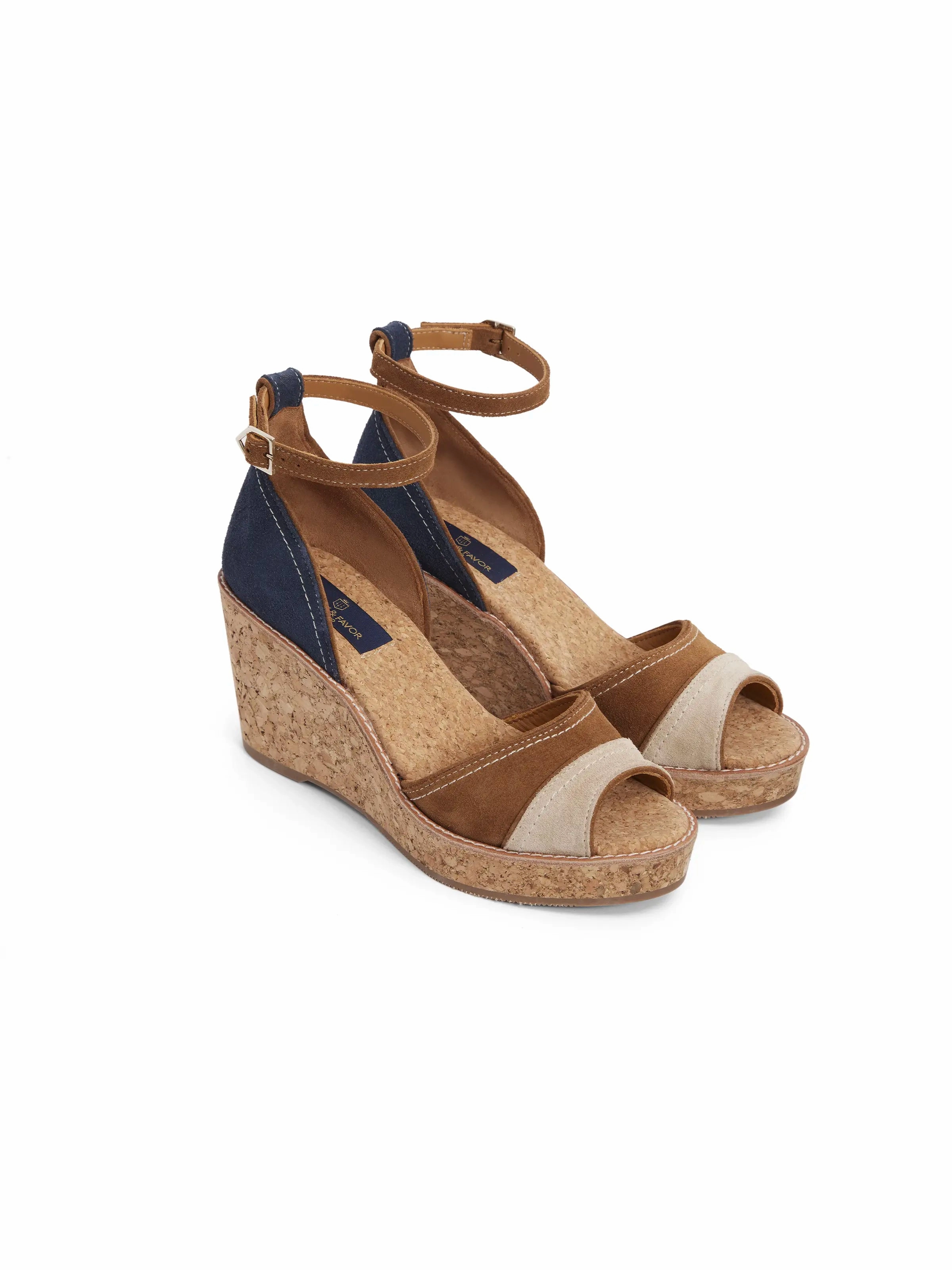 Santorini Mid Wedge - Tri-Color