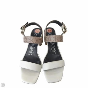 Shoes Heels Block By Calvin Klein In Beige, Size: 7.5