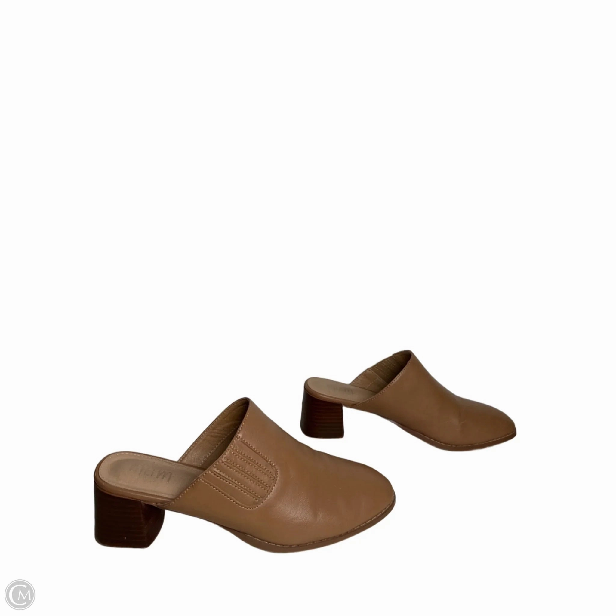 Shoes Heels Block By MI IM In Tan, Size: 10