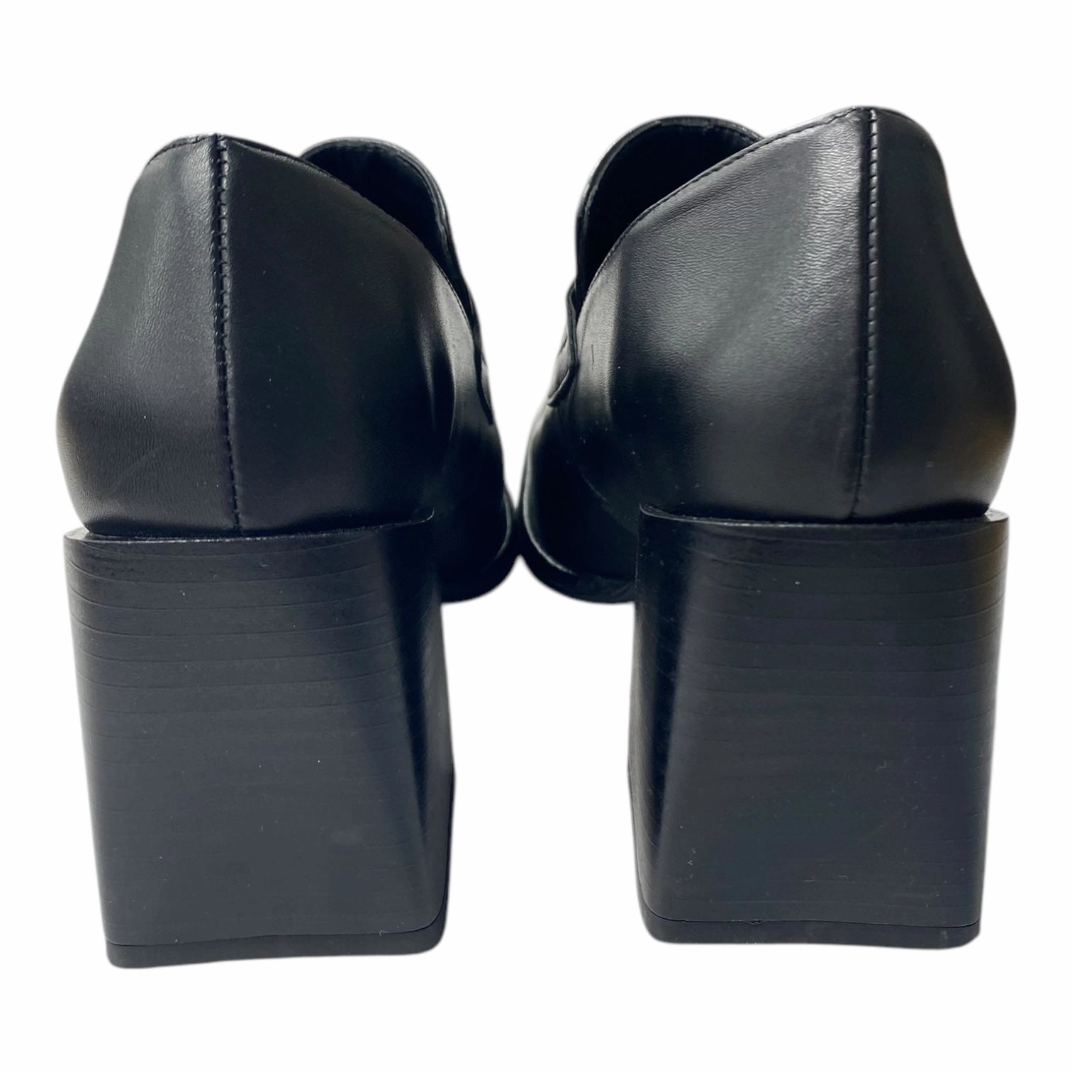 Shoes Heels Block By Mng In Black, Size:6.5