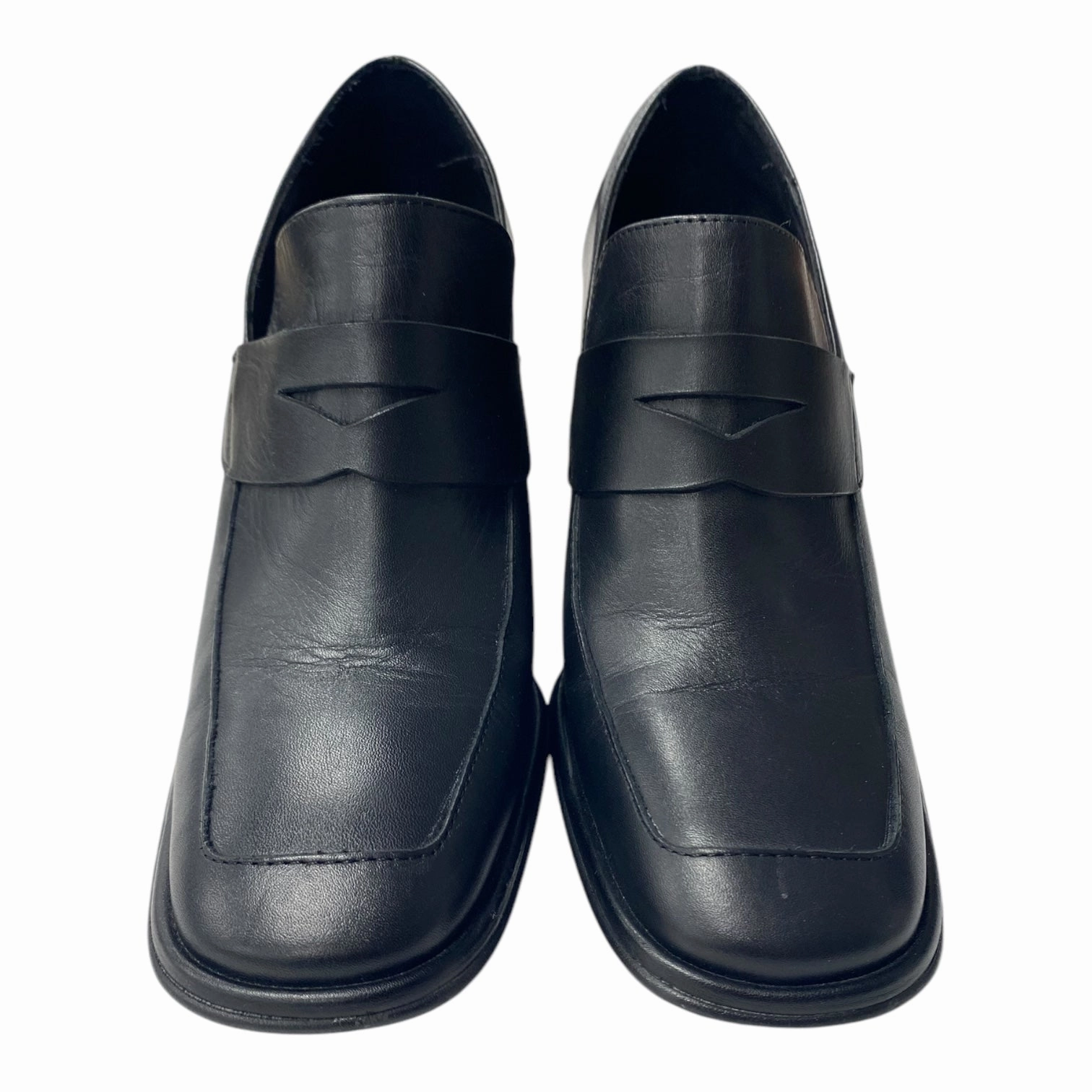 Shoes Heels Block By Mng In Black, Size:6.5