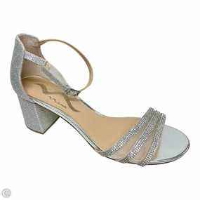 Shoes Heels Block By Nina In Silver, Size: 8.5