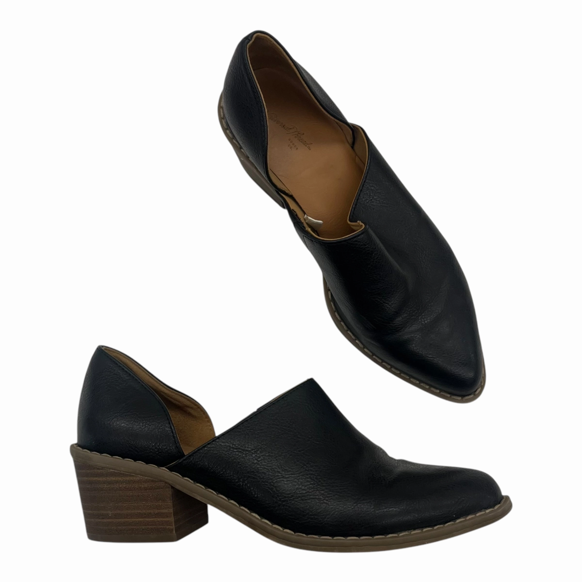 Shoes Heels Block By Universal Thread In Black, Size:6.5