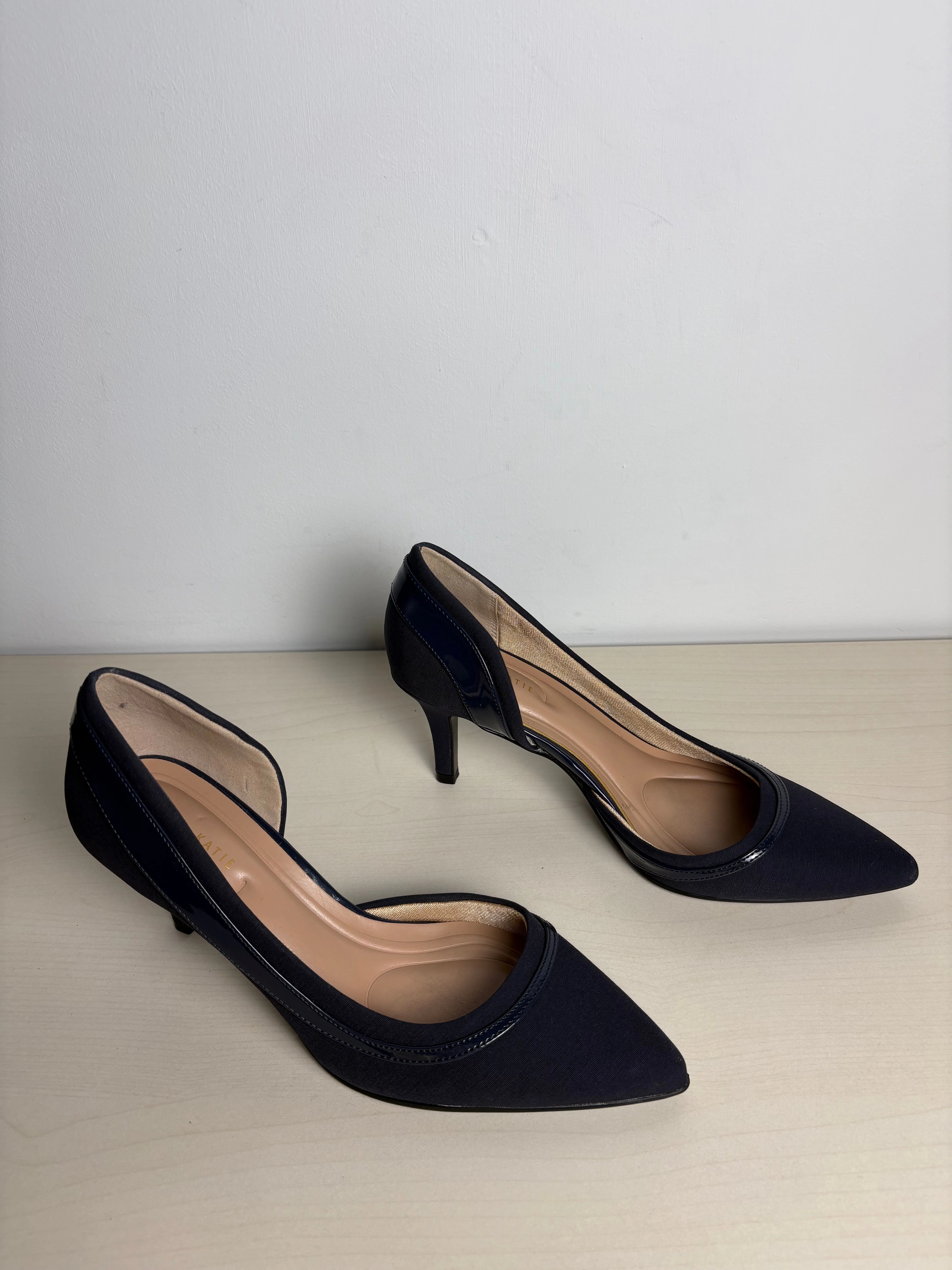 Shoes Heels Kitten By Kelly And Katie In Navy, Size: 7.5
