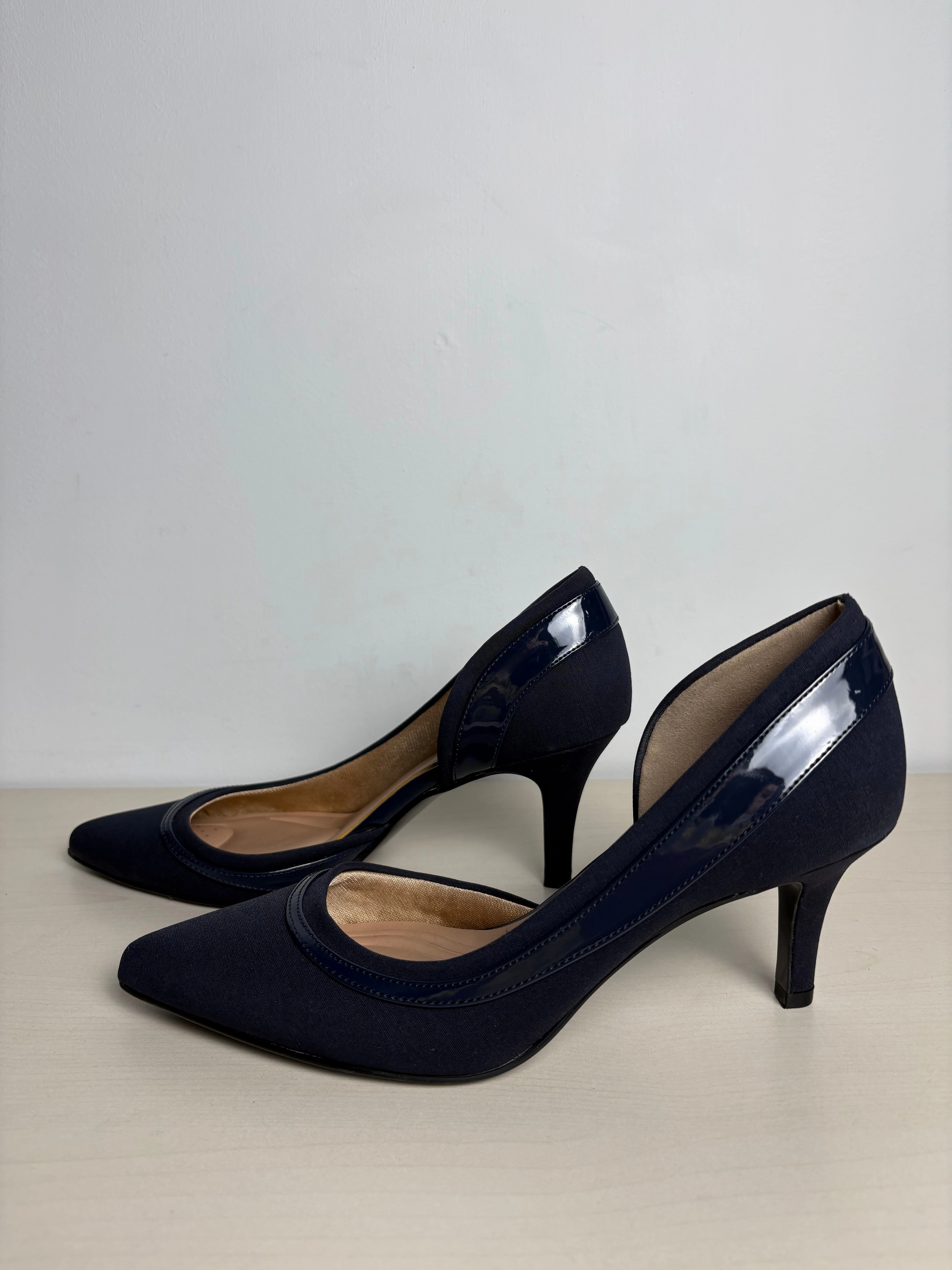 Shoes Heels Kitten By Kelly And Katie In Navy, Size: 7.5