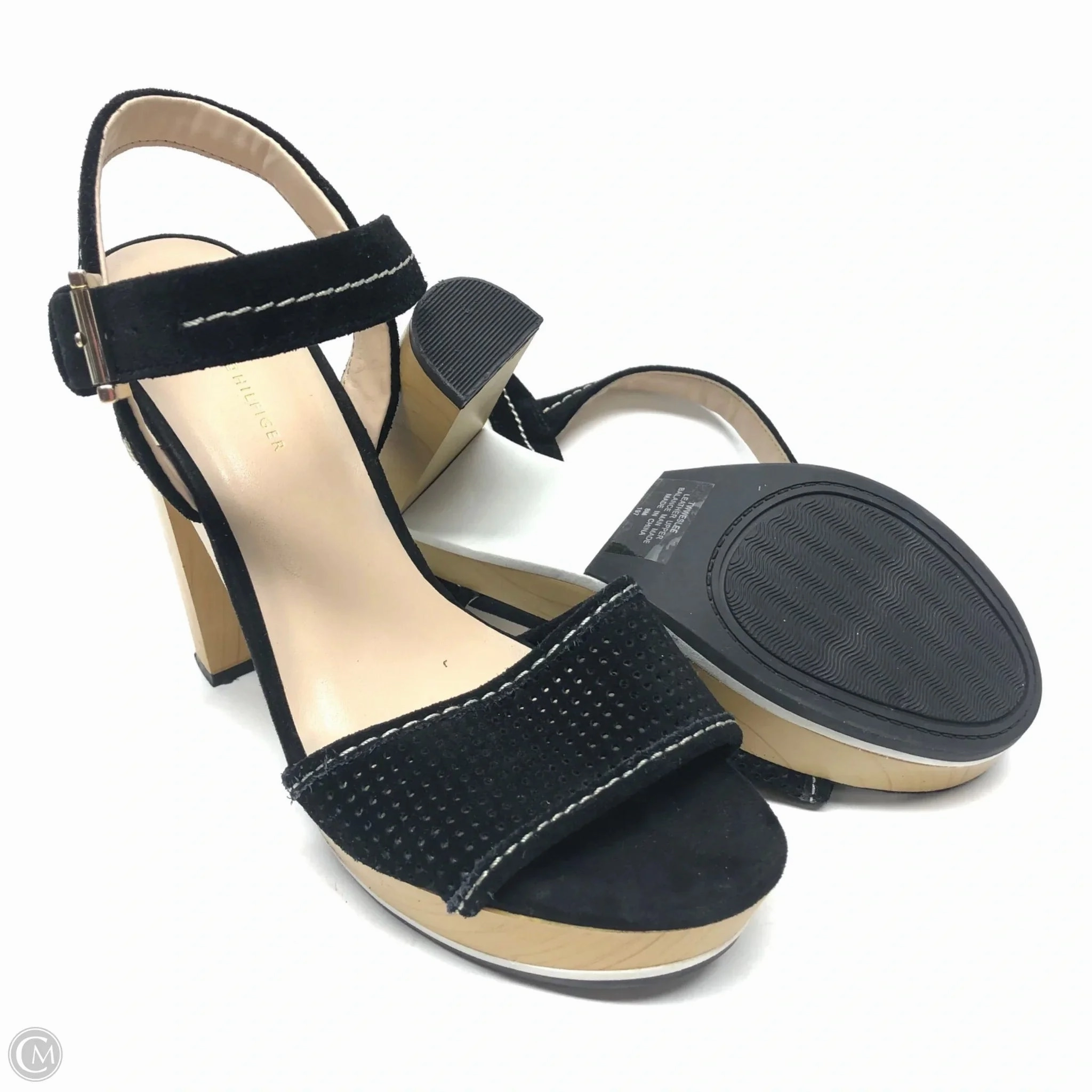 Shoes Heels Kitten By Tommy Hilfiger In Black, Size: 8