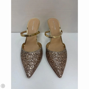 Shoes Heels Stiletto By Marc Fisher In Gold, Size: 9.5