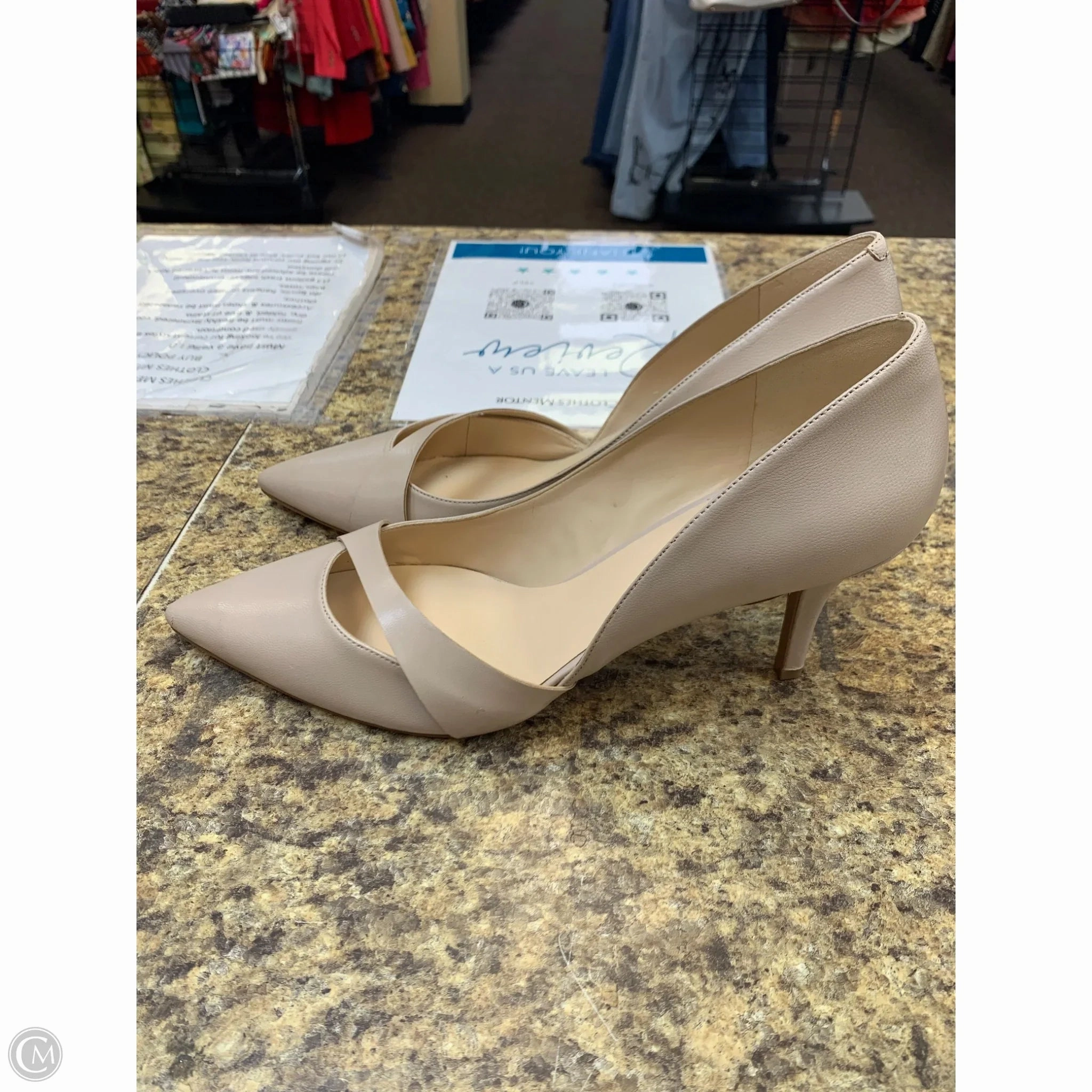 Shoes Heels Stiletto By Nine West In Beige, Size: 12
