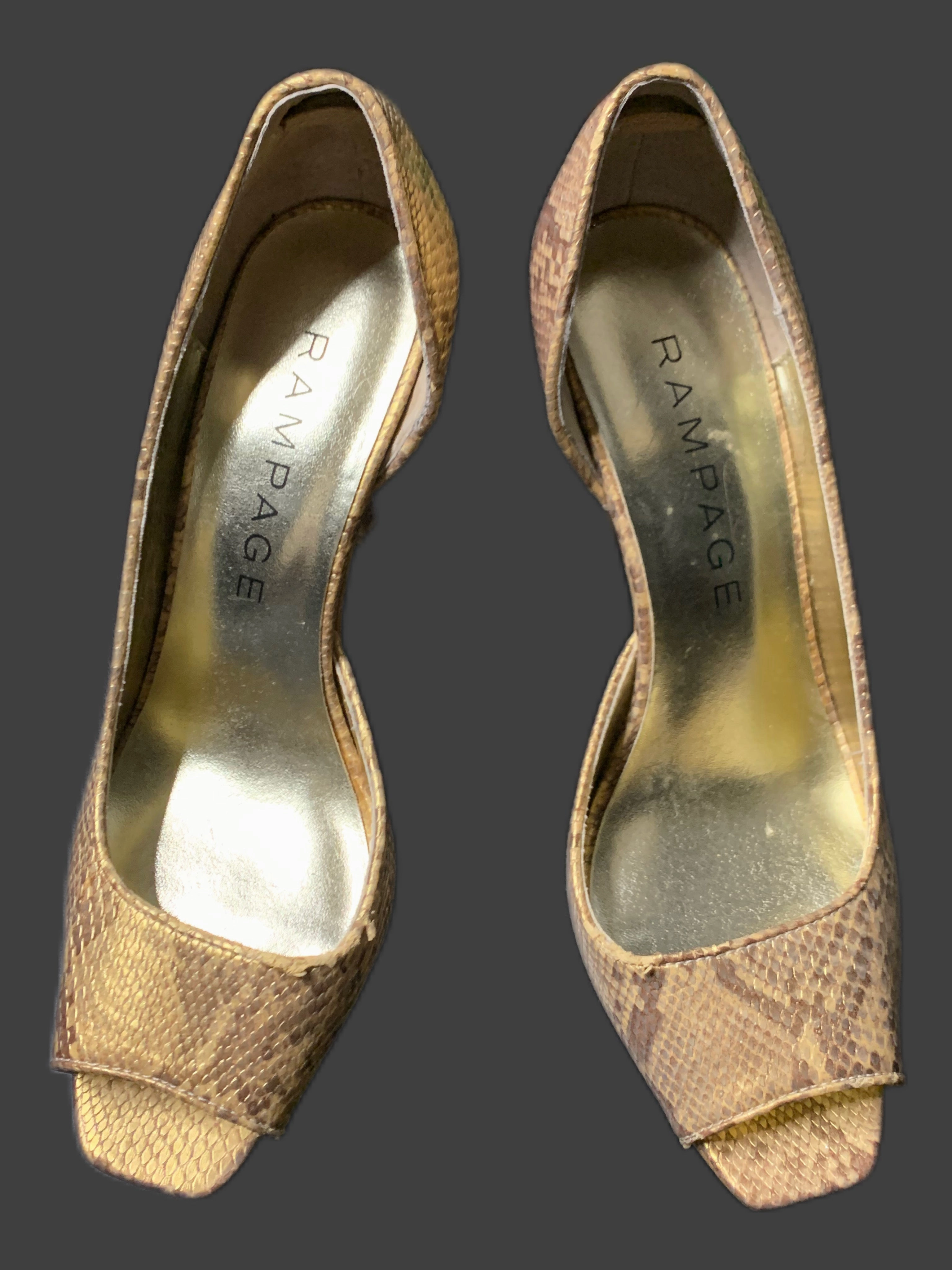Shoes Heels Stiletto By Rampage In Snakeskin Print, Size: 6