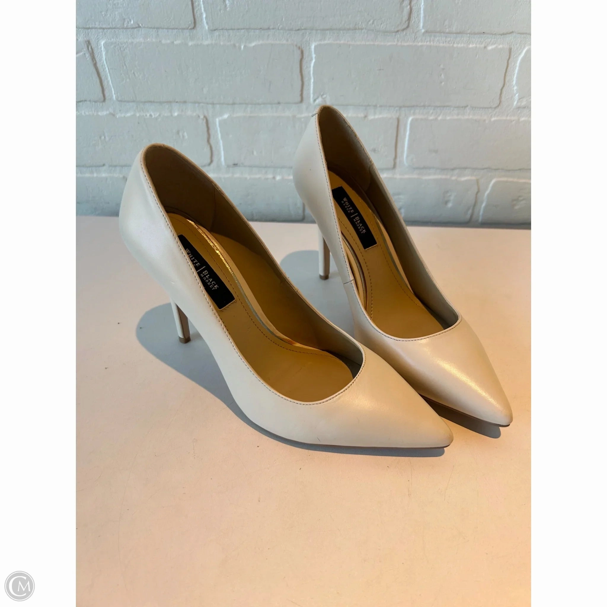 Shoes Heels Stiletto By White House Black Market In Cream, Size: 7.5