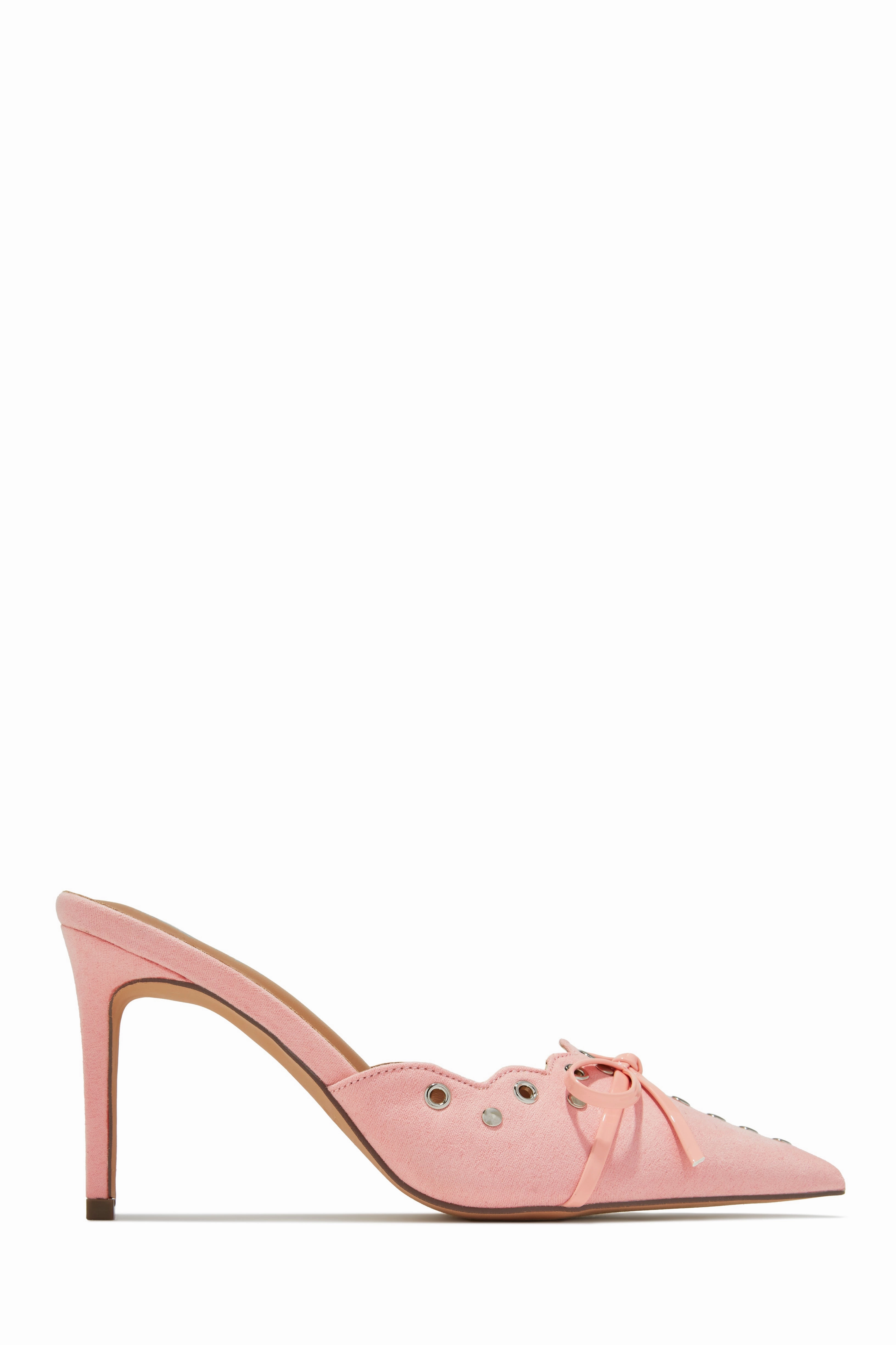 Sylvia Pump Heel Mules - Pink