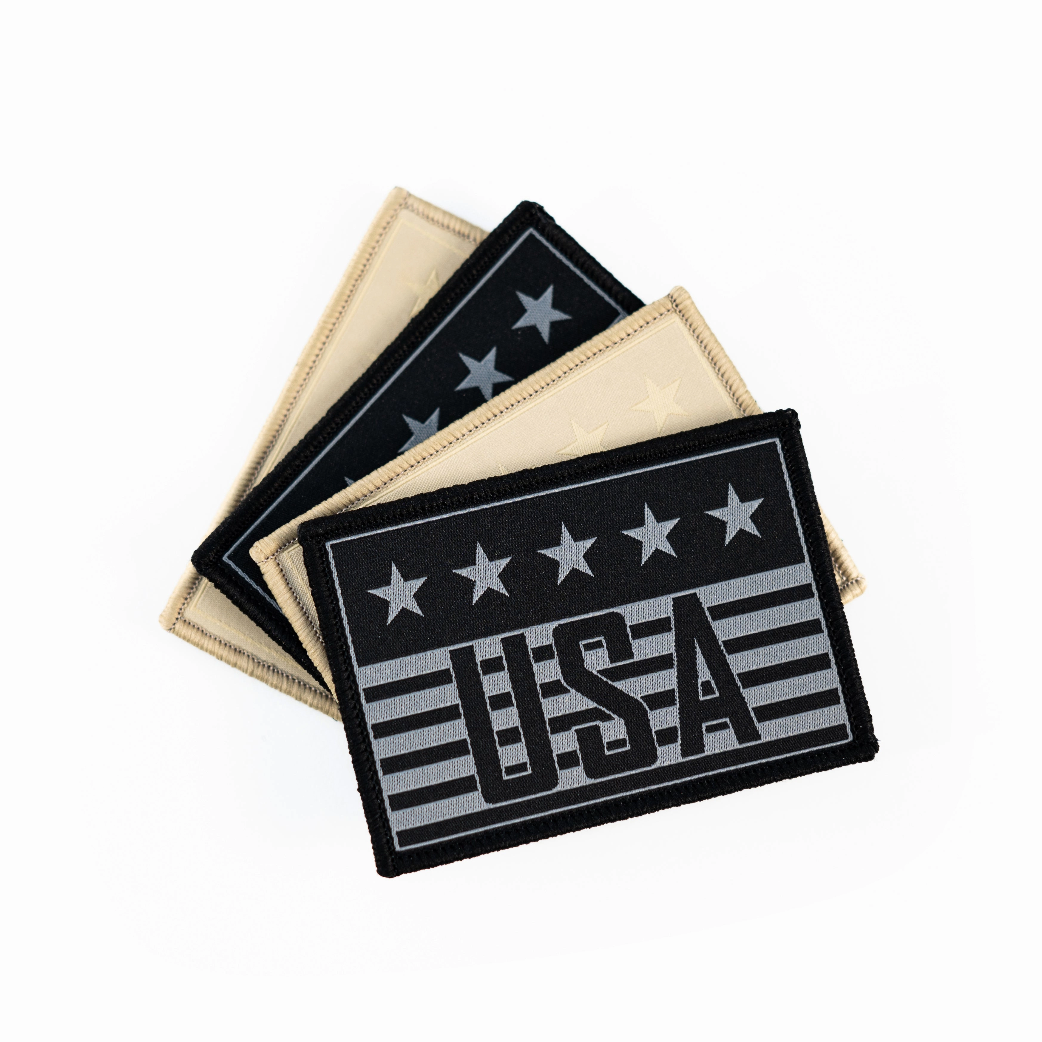 USA Khaki Woven Patch