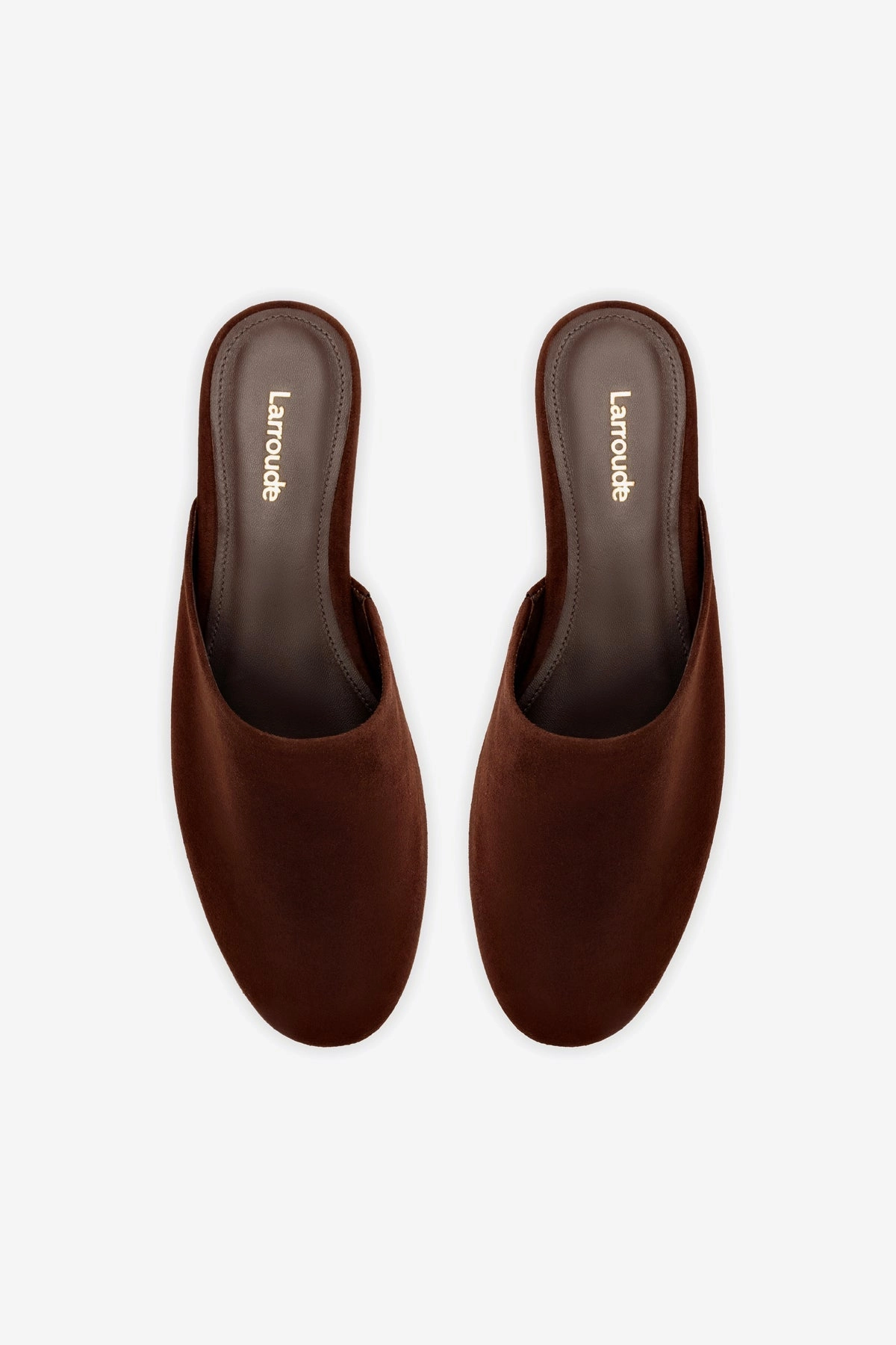Venice Flat Mule and Pouch Kit In Brown Suede