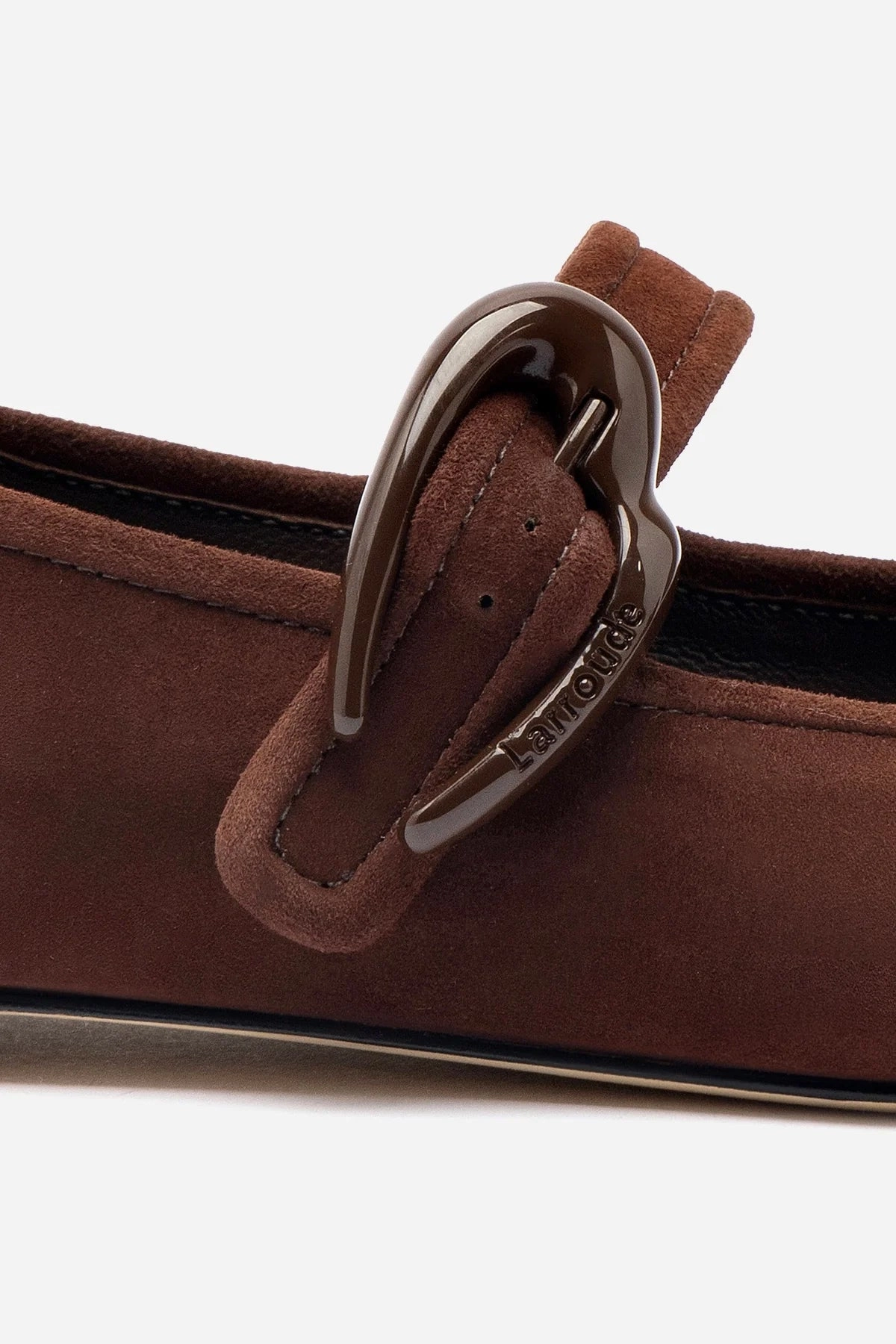 Verona Ballet Flat In Brown Suede