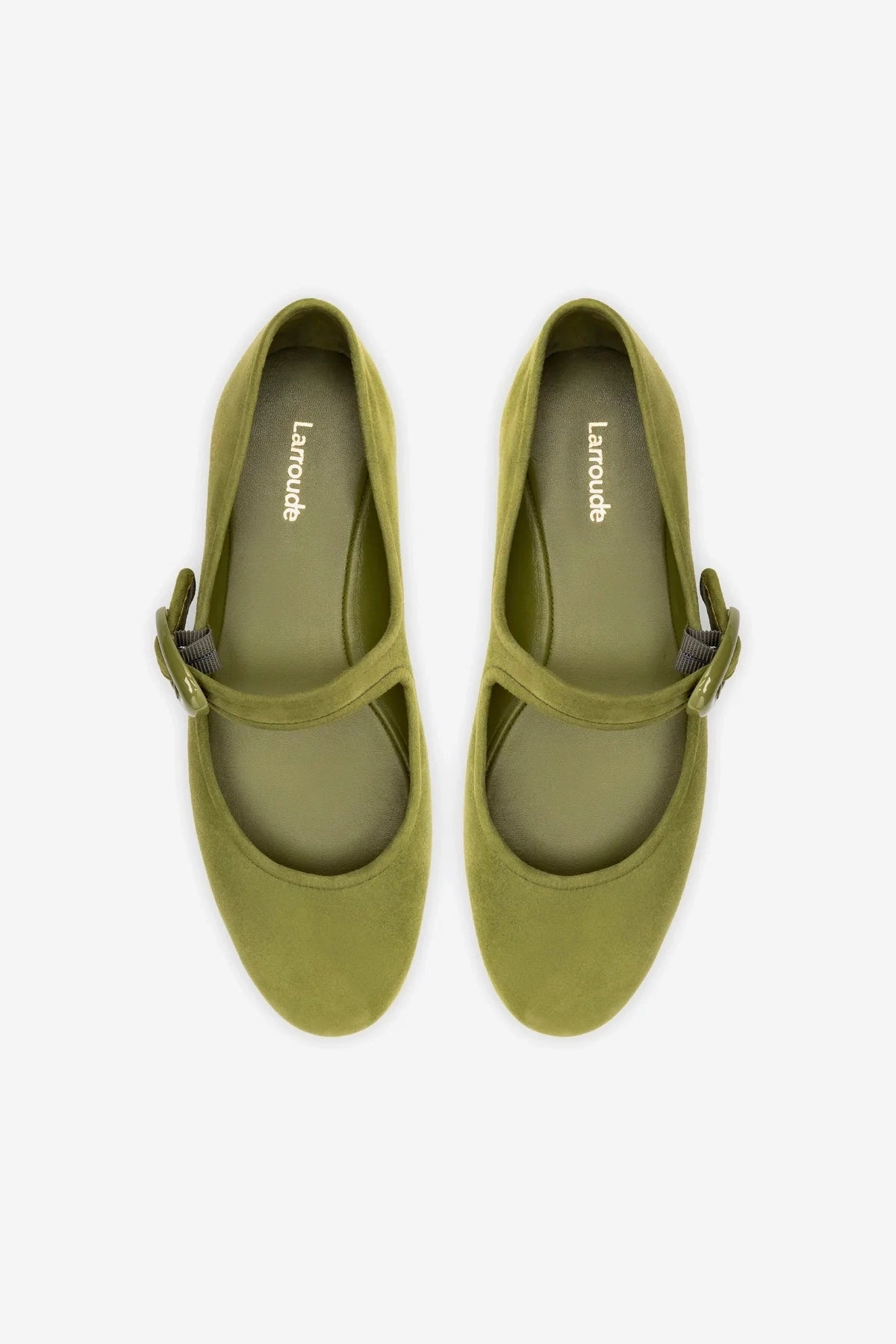 Verona Ballet Flat In Seaweed Suede
