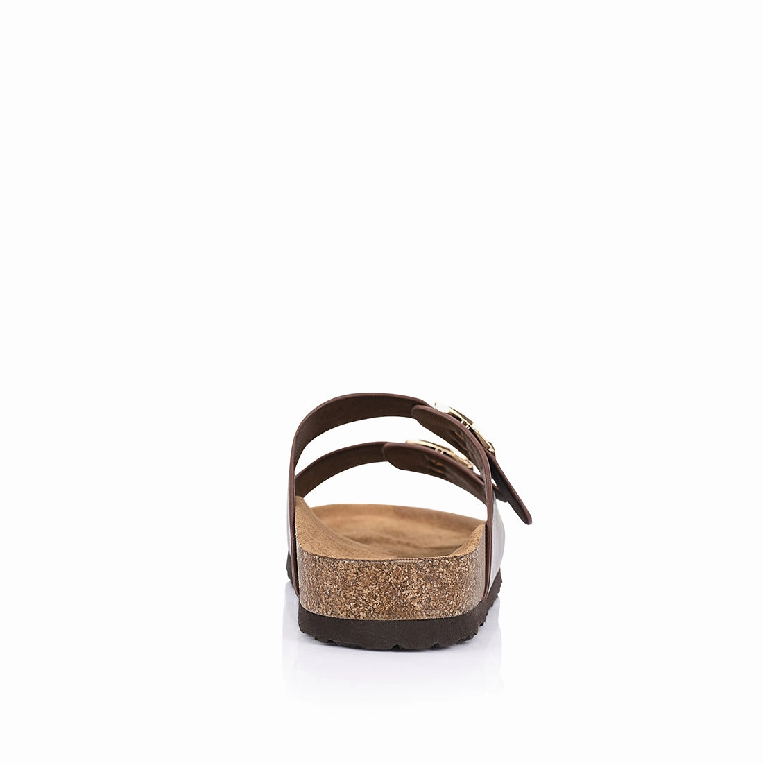 Xylo Footbed Slides - Chocolate Brown