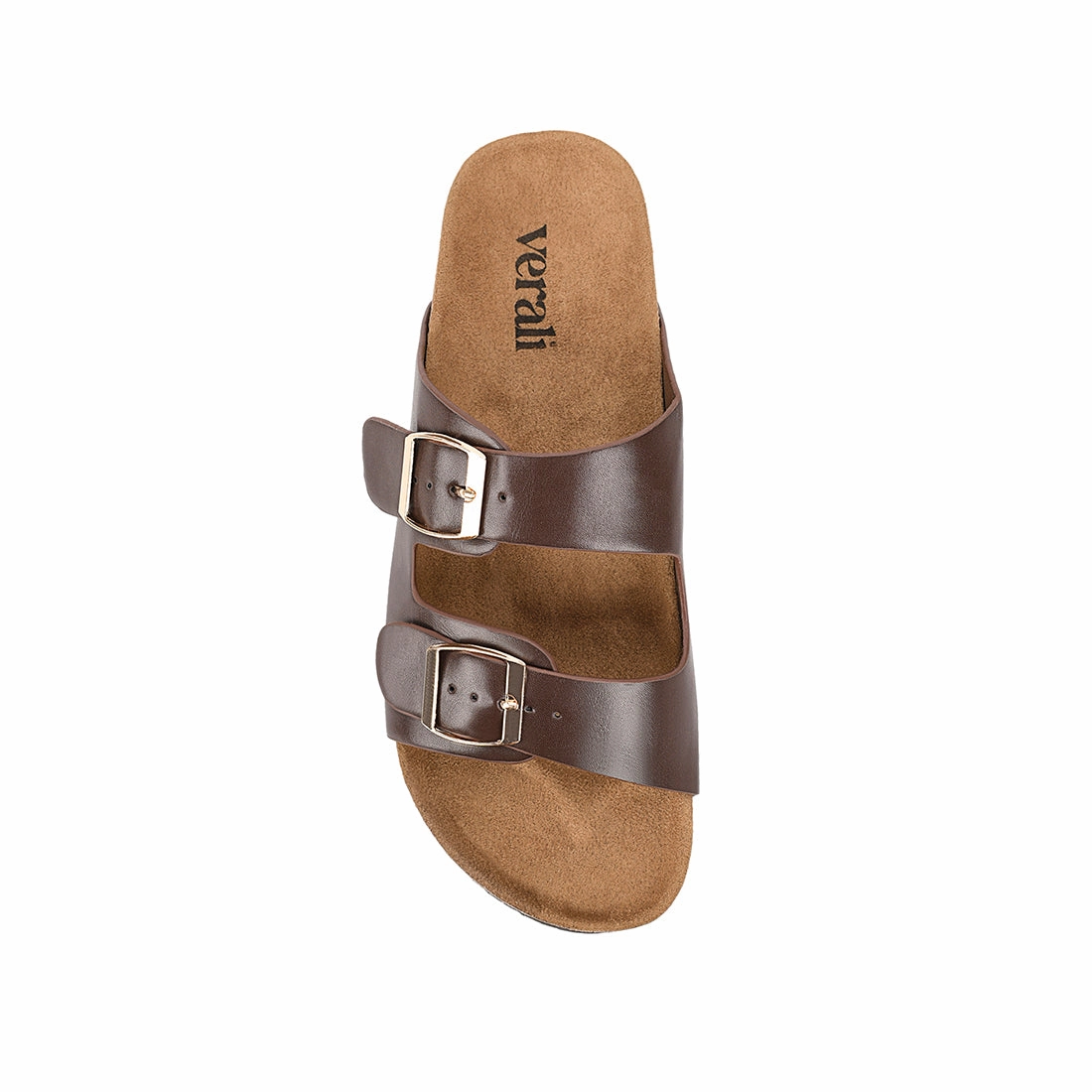 Xylo Footbed Slides - Chocolate Brown