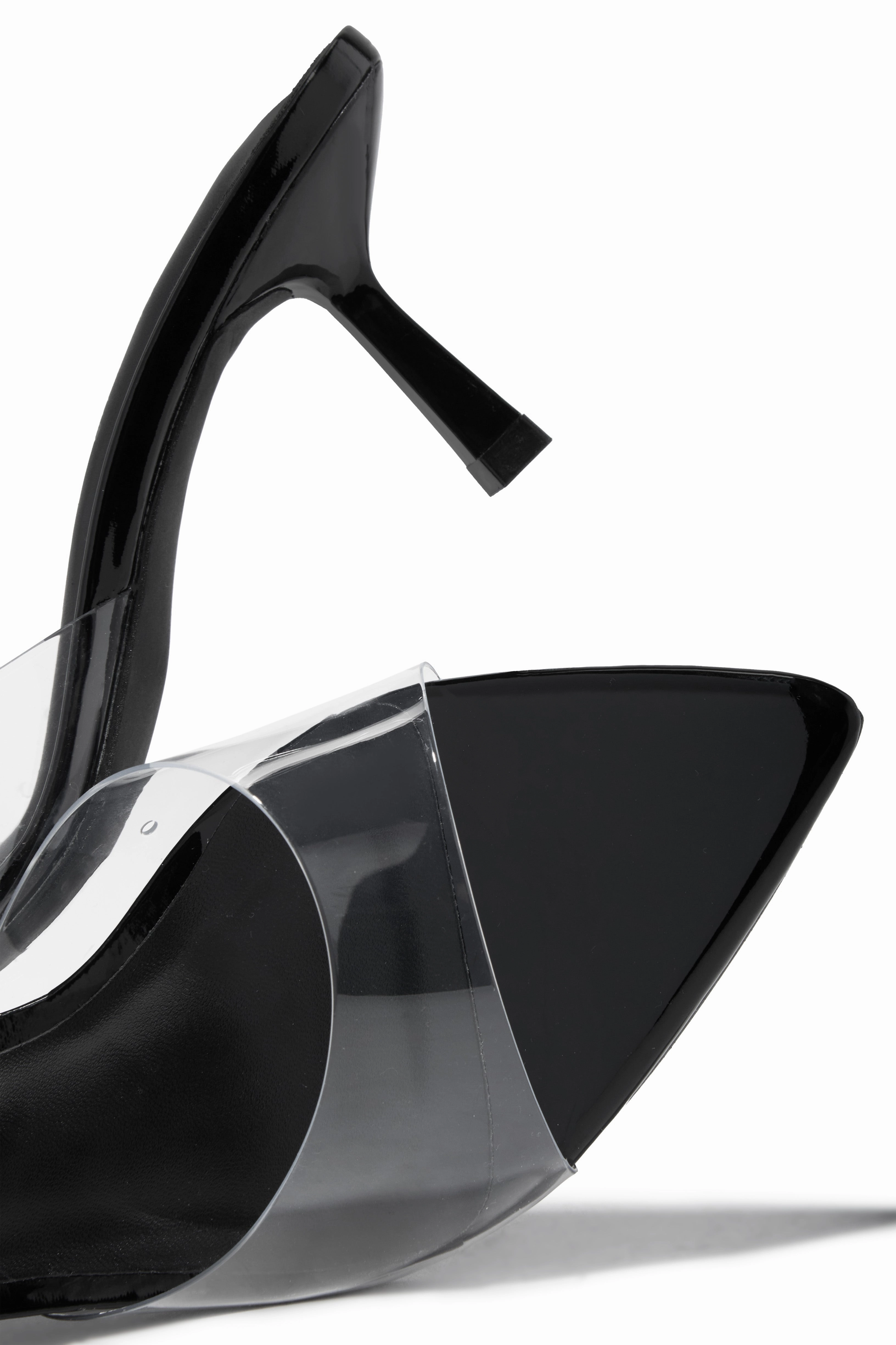 Zariah Mid Heel Mules - Black