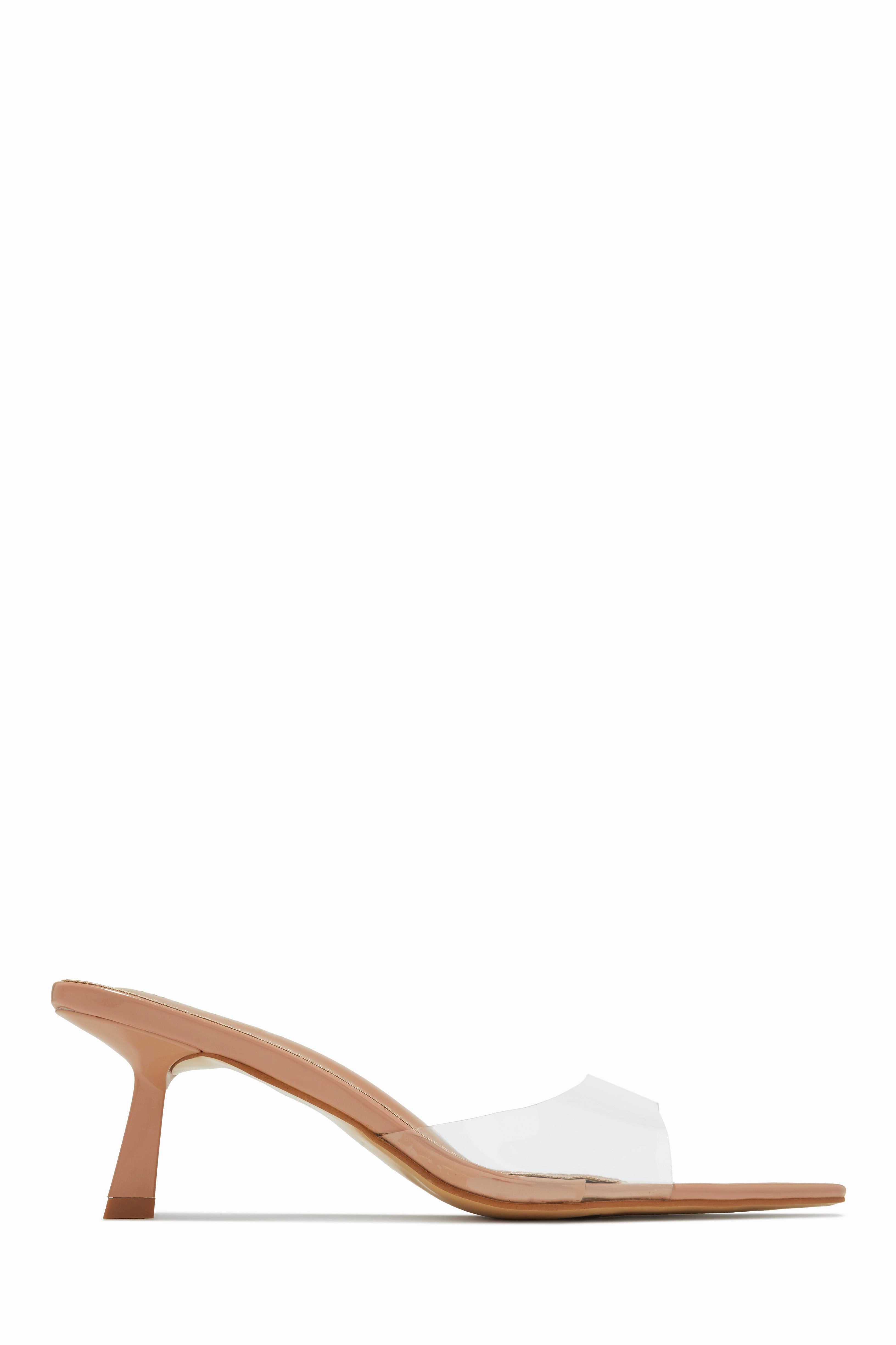 Zarina Mid Heel Mules - Black