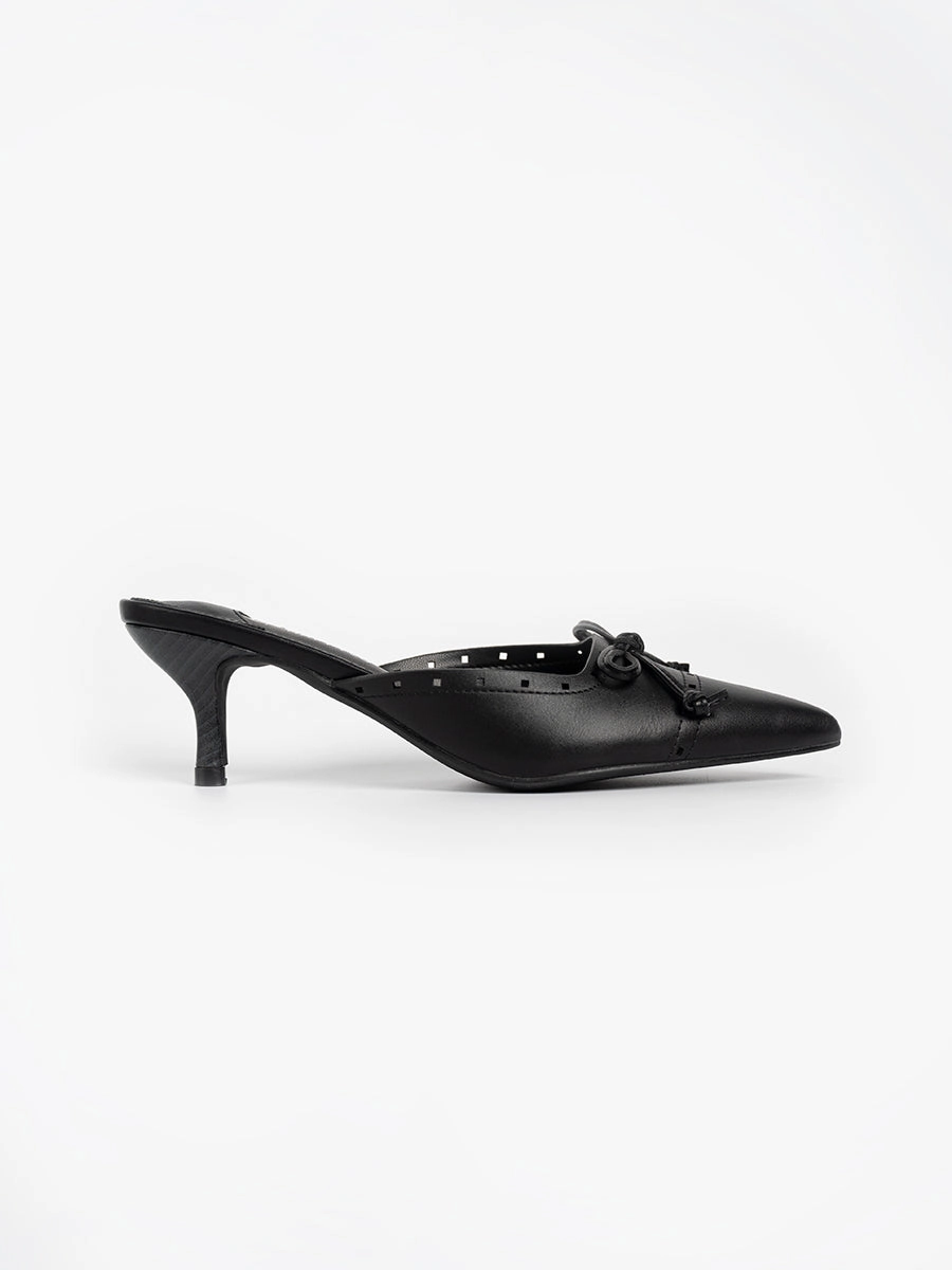 Zira Graceful Ribbon Mules