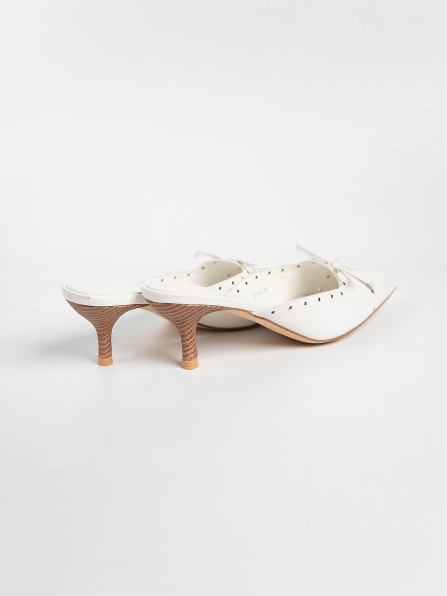 Zira Graceful Ribbon Mules