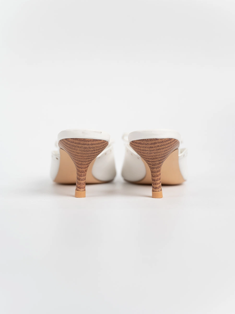 Zira Graceful Ribbon Mules